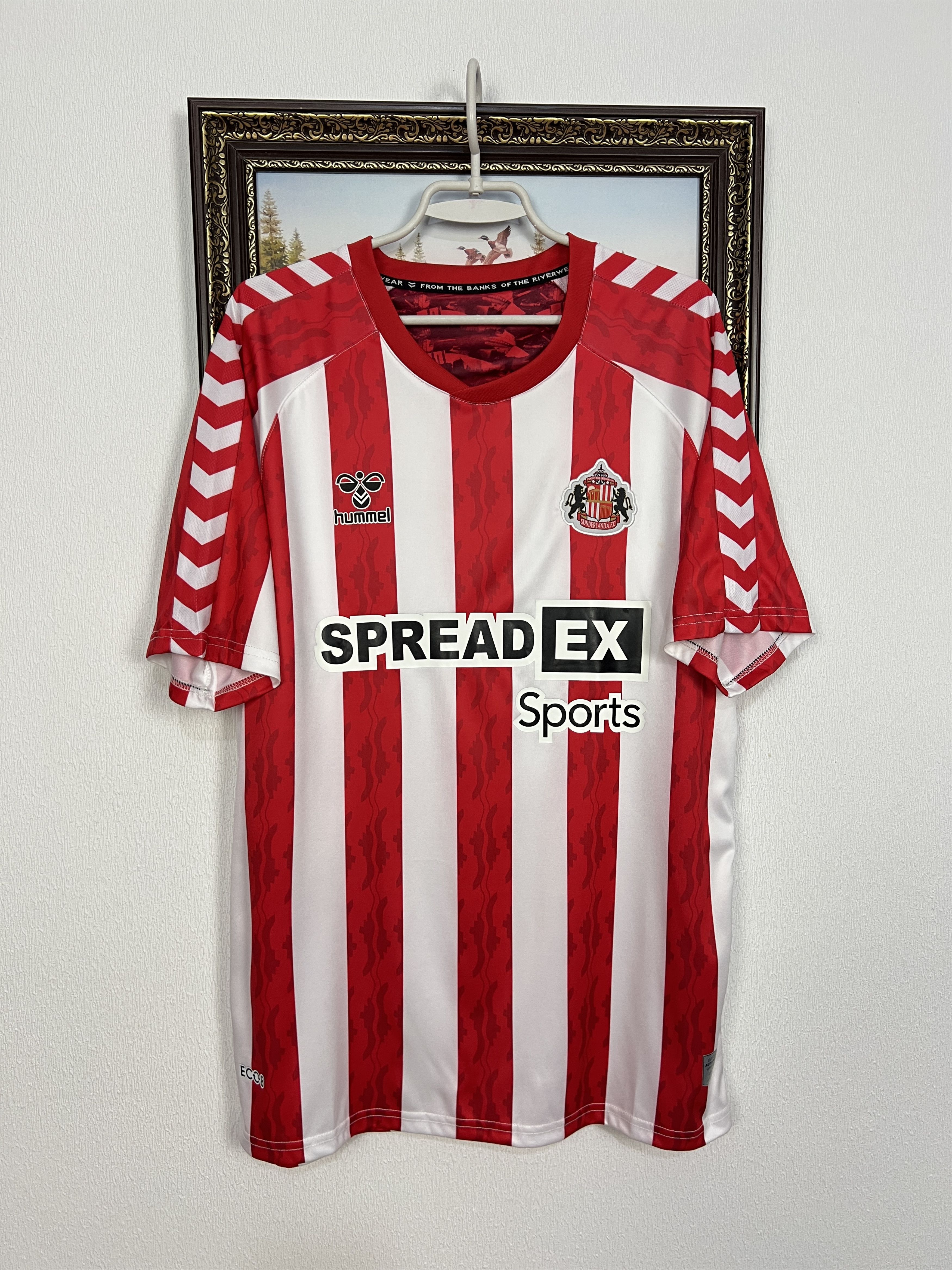 Hummel Sunderland Home football shirt 2024 Soccer Jersey Trikot Size US L / EU 52-54 / 3 - 1 Thumbnail