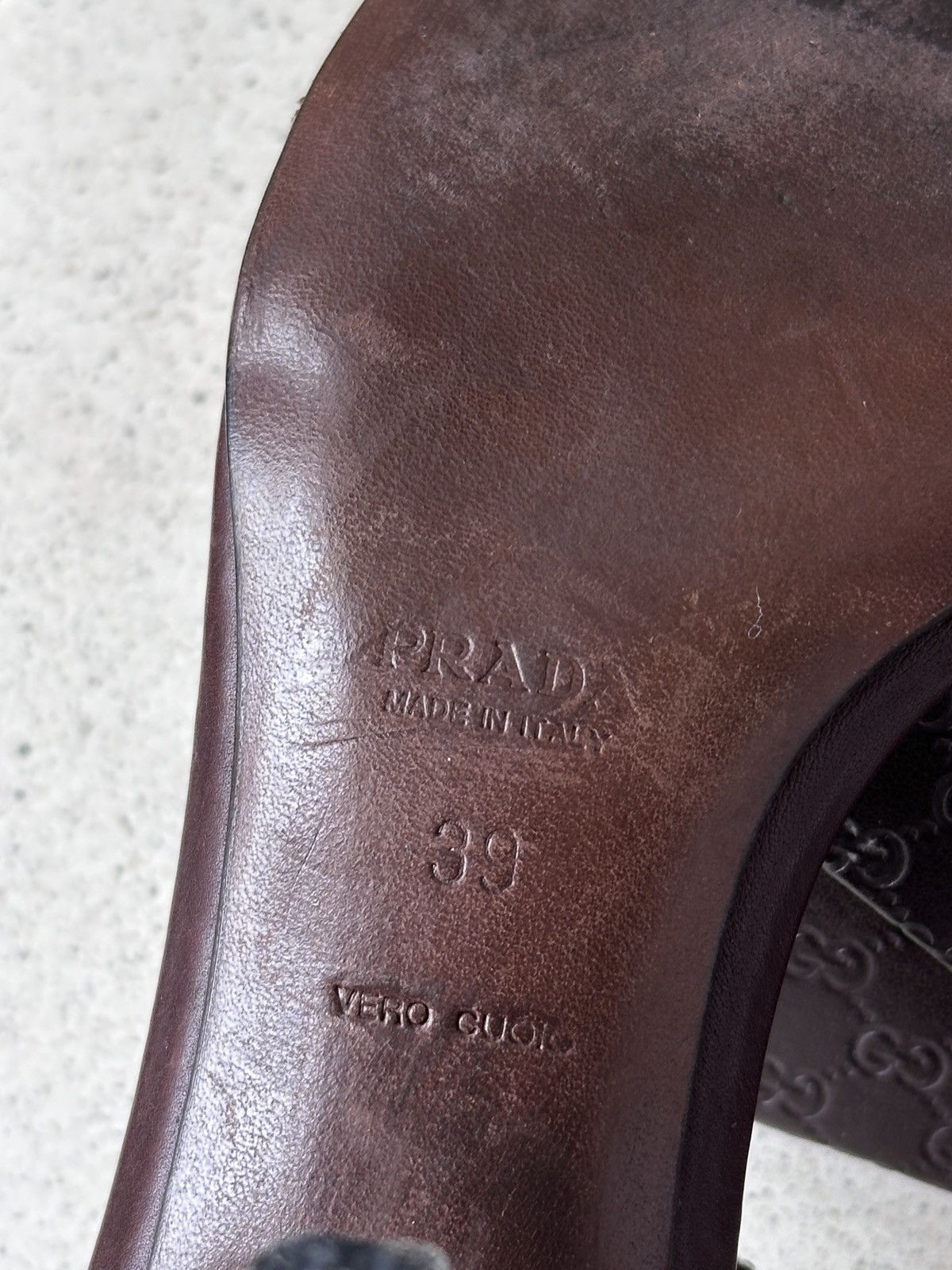 Prada PRADA Kitten Heels Python Leather Brown EU 39 / US 9 Size US 9 / IT 39 - 16 Thumbnail