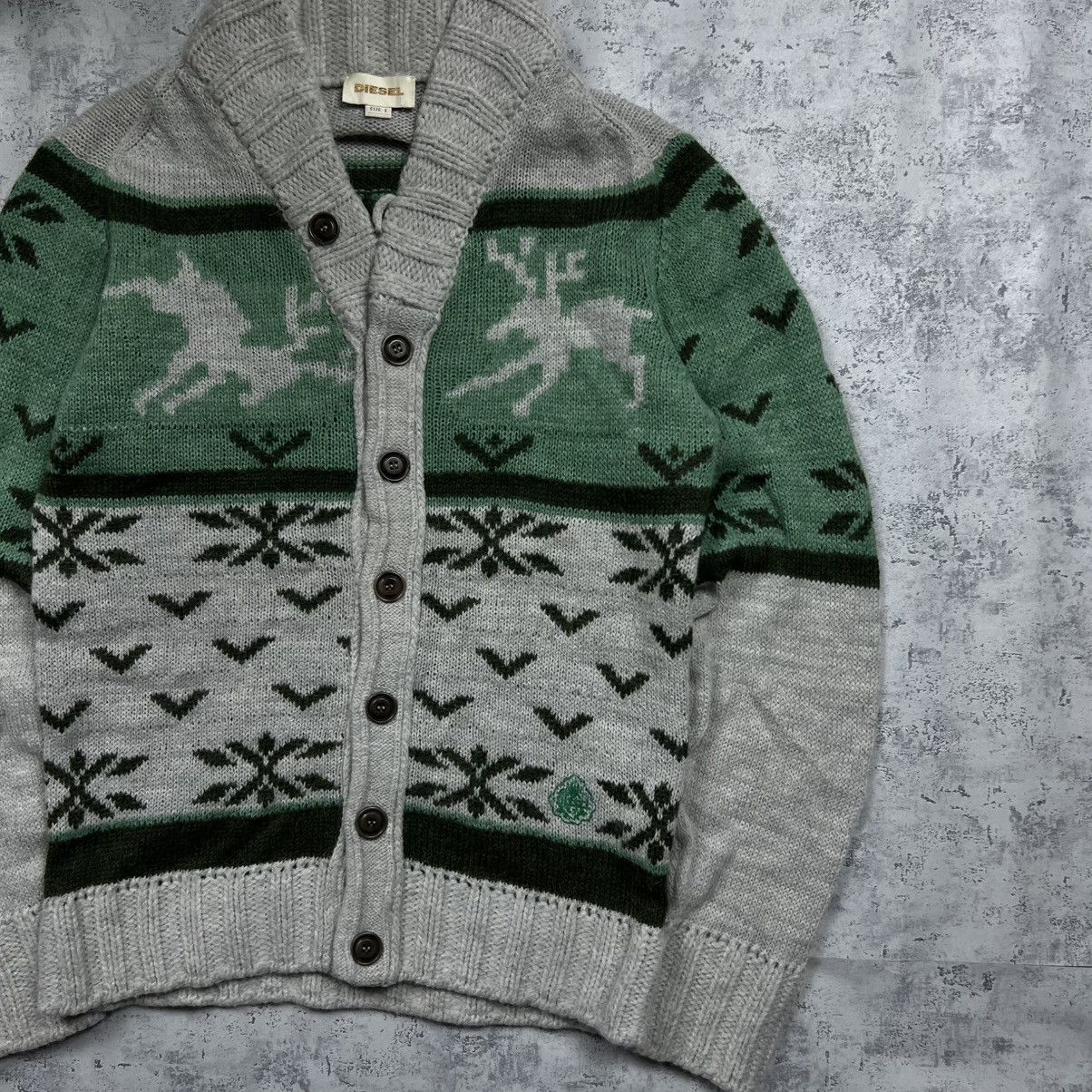 Diesel 00s Diesel Alpaca Wool Vintage Knit Cardigan Sweater Size US L / EU 52-54 / 3 - 3 Thumbnail