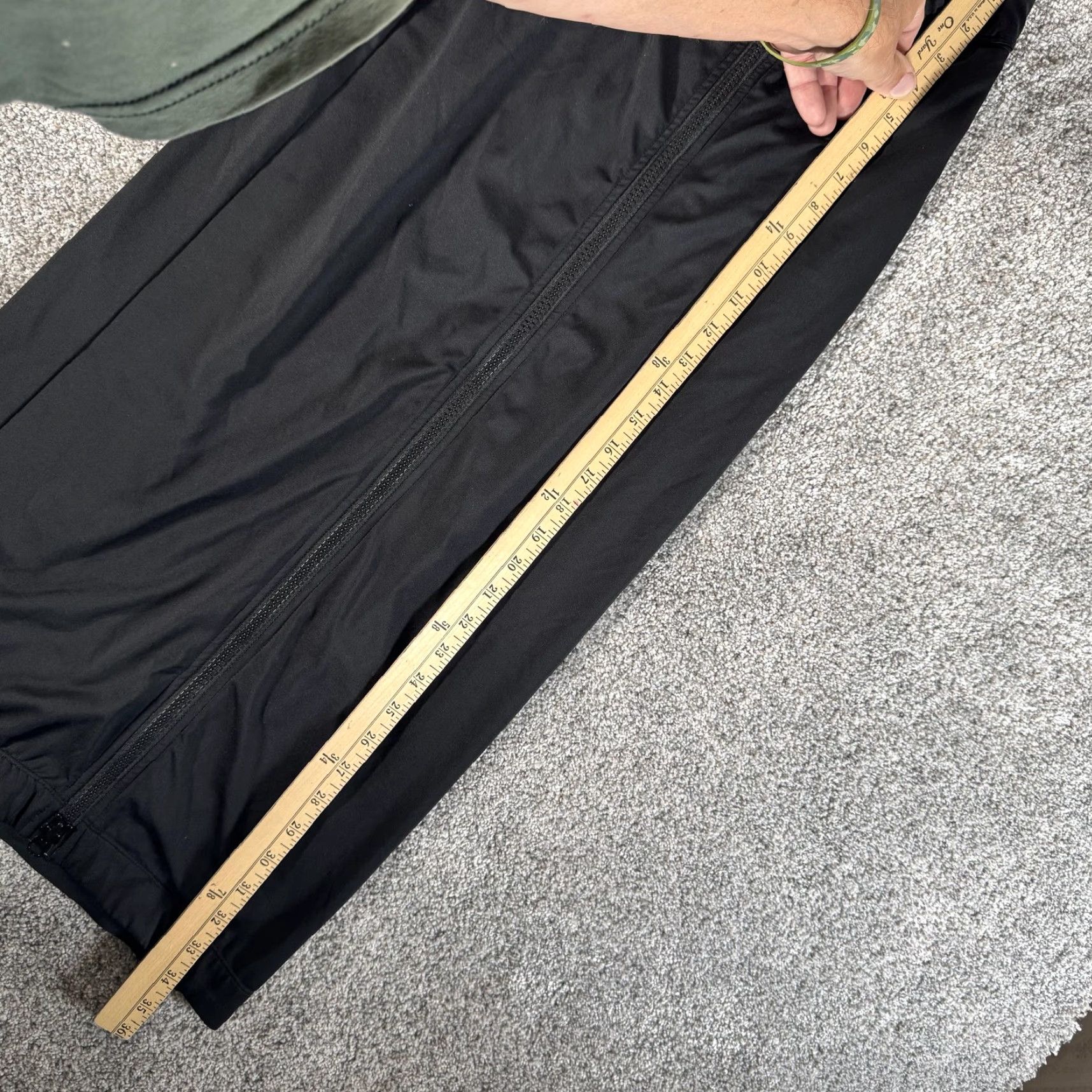 Nike VINTAGE NikeLab x RT Skirt Womens Small Black Full Zip Long Riccardo Tisci 840684-010 Size 28" / US 6 / IT 42 - 3 Thumbnail