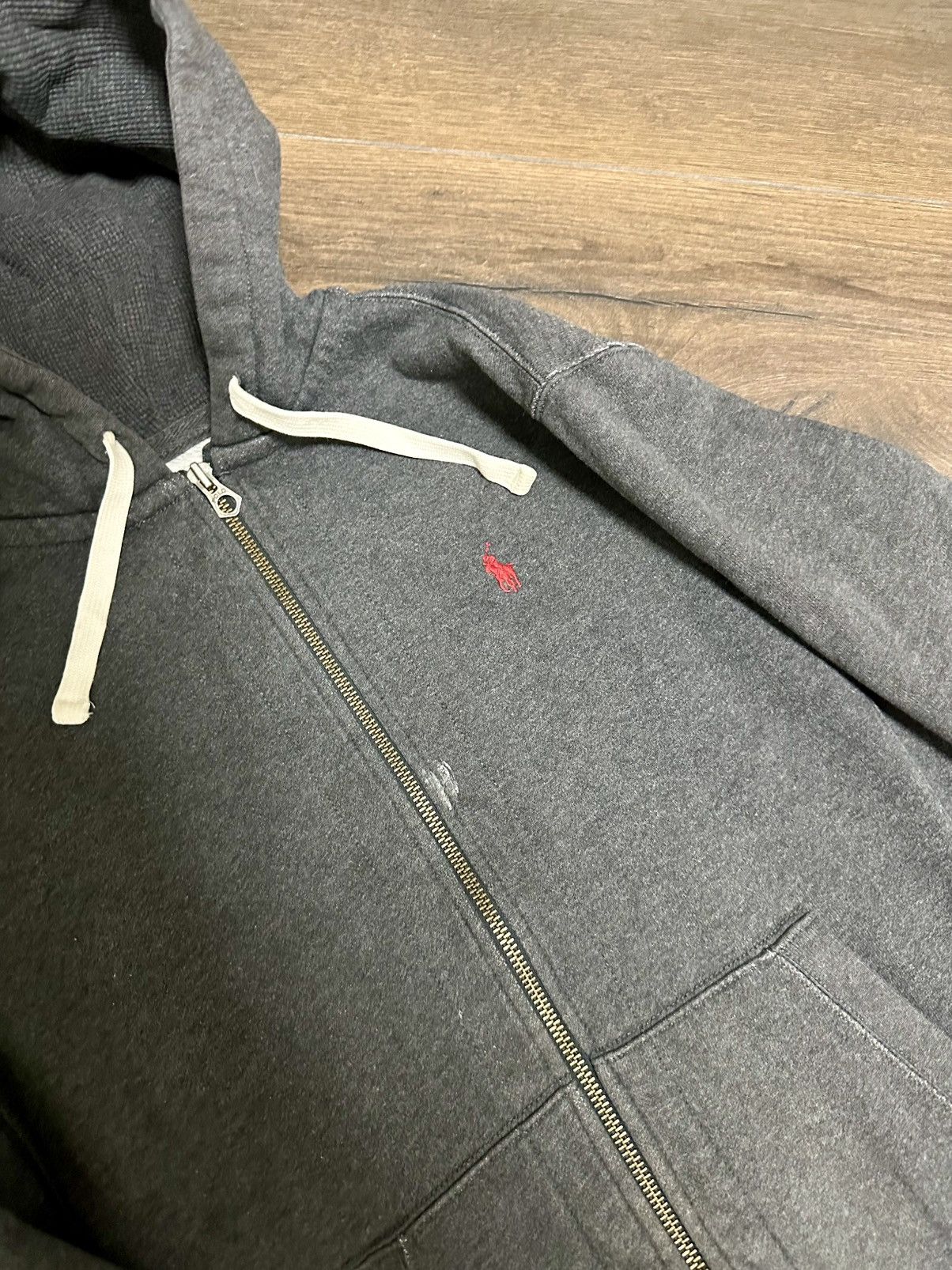 Polo Ralph Lauren Vintage Polo Ralph Lauren Knit Zip Hoodie WorkWear Fit Fade Size US M / EU 48-50 / 2 - 10 Thumbnail