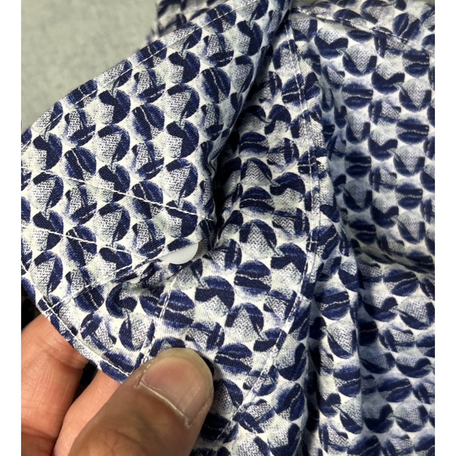 BUGATCHI Bugatchi 8 Way Stretch Geometric Polo Shirt Medium Size US M / EU 48-50 / 2 - 6 Thumbnail