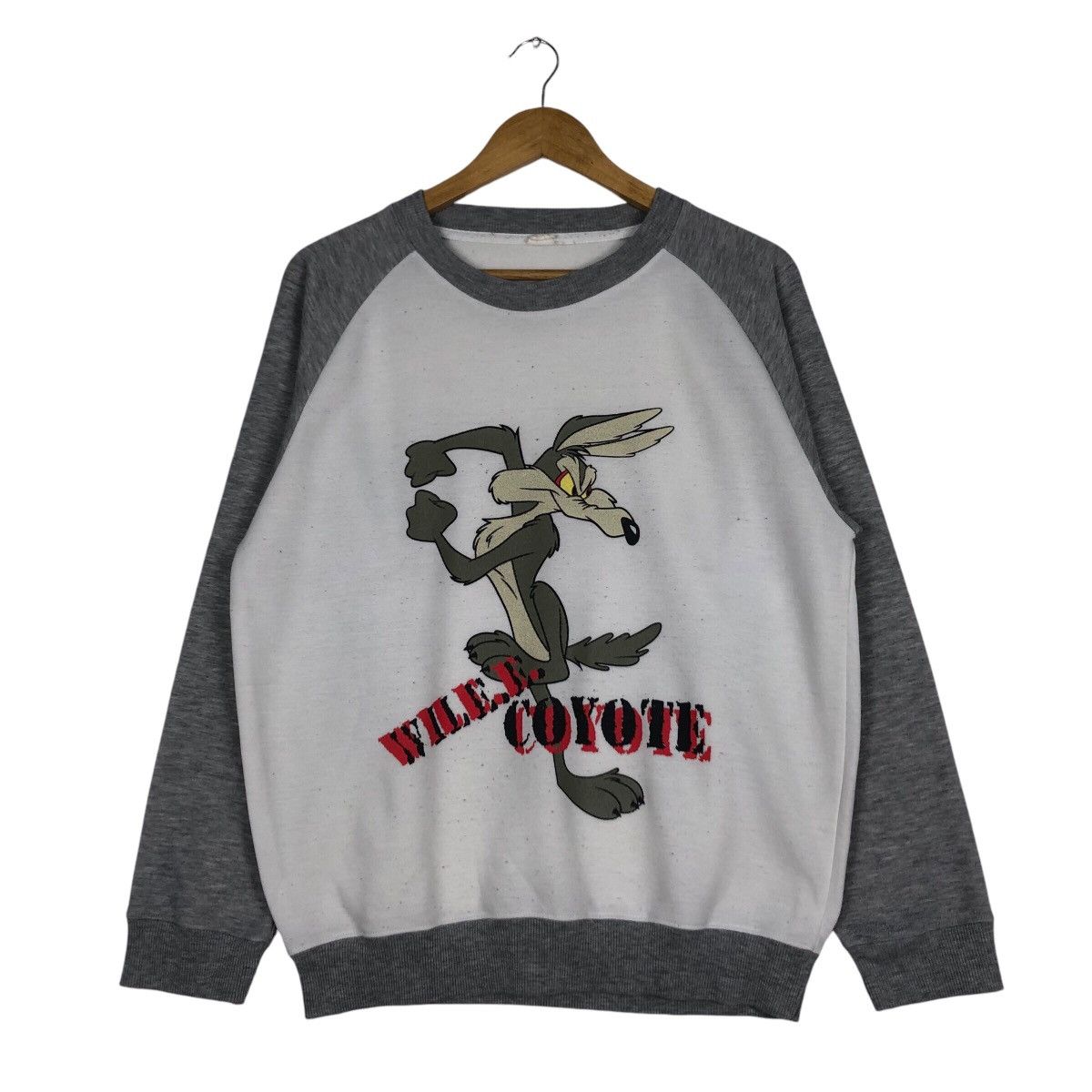 Cartoon Network × Vintage Vintage Looney Tunes Cartoon Coyote Sweatshirt Rare Design Size US M / EU 48-50 / 2 - 1 Thumbnail