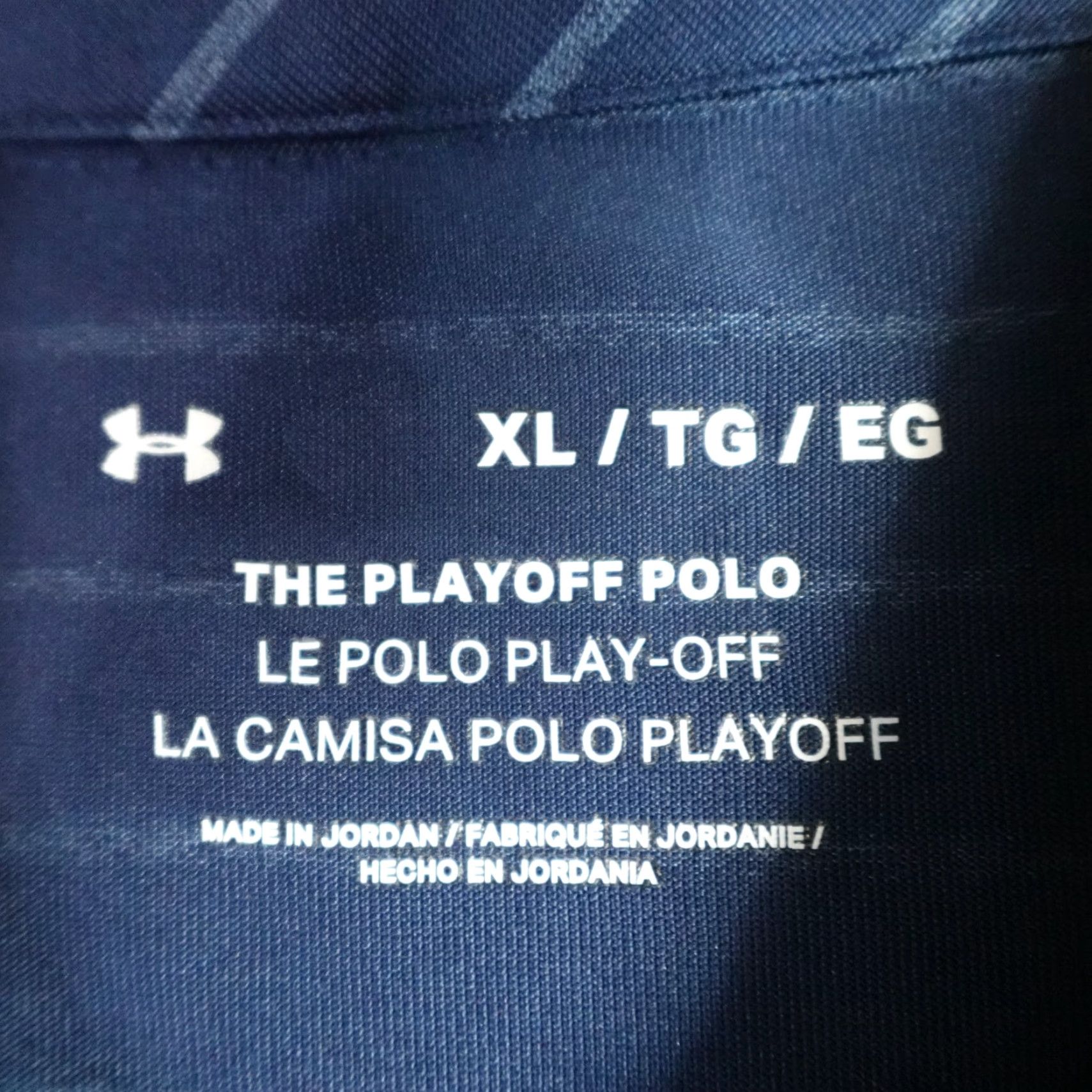 Under Armour Under Armour Polo Shirt XL Blue Striped Performance Golf Shirt Mens Size US XL / EU 56 / 4 - 3 Thumbnail