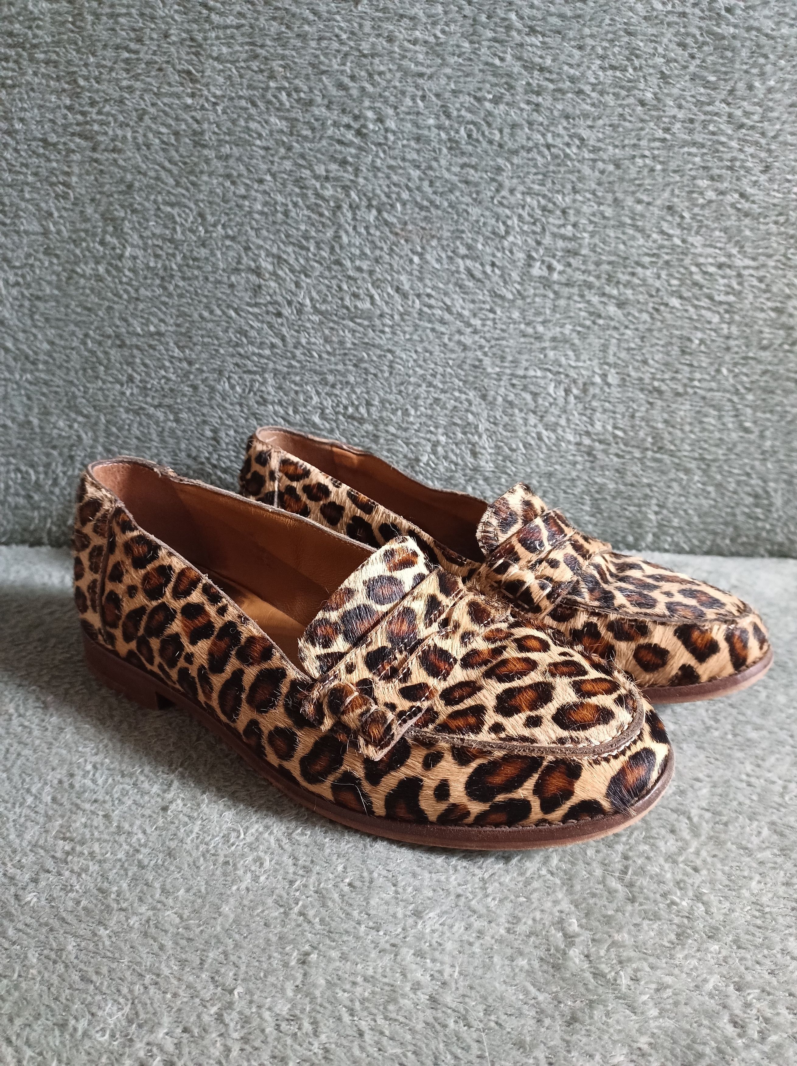 Sezane SEZANE Andrea Leopard Print Leather Loafers Shoes EU38 US7 Size US 7 / IT 37 - 3 Thumbnail