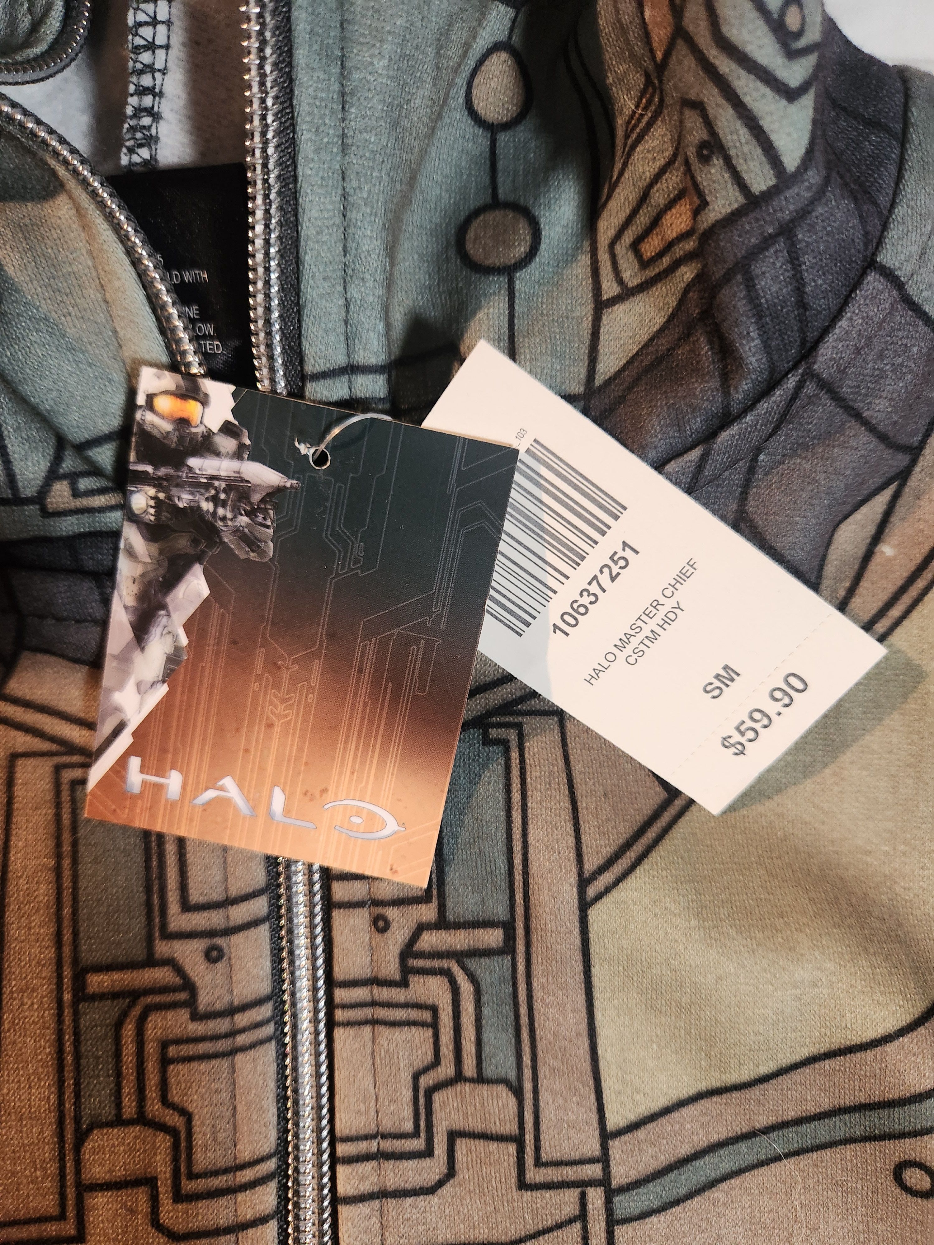 Halo Halo Master Chief Cosplay Full-Zip Hoodie Size US S / EU 44-46 / 1 - 3 Thumbnail