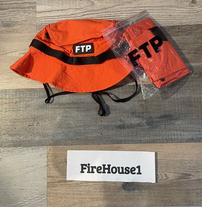 Fuck The Population FTP Facemask Boonie Hat Orange S/M