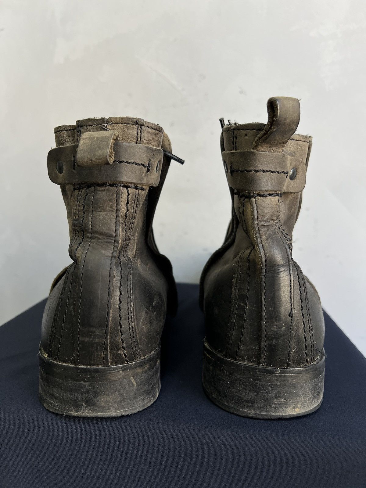 MoMA Avant garde CCP style leather platform bots opium style Size US 10 / EU 43 - 8 Thumbnail