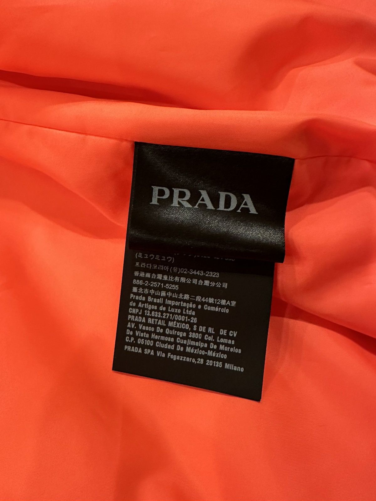 Prada Prada Linea Logo Stripe Linea Rossa 2018 Tech Orange Jacket Size US M / EU 48-50 / 2 - 14 Thumbnail