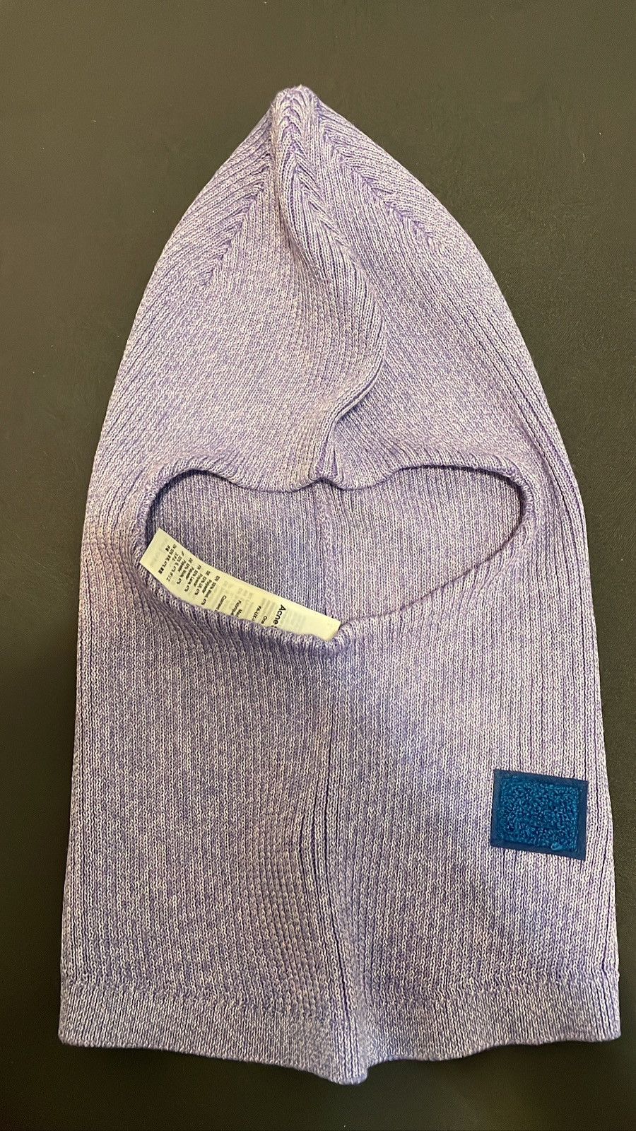 Acne Studios Acne Studios Purple Ribbed Balaclava Size ONE SIZE - 8 Thumbnail