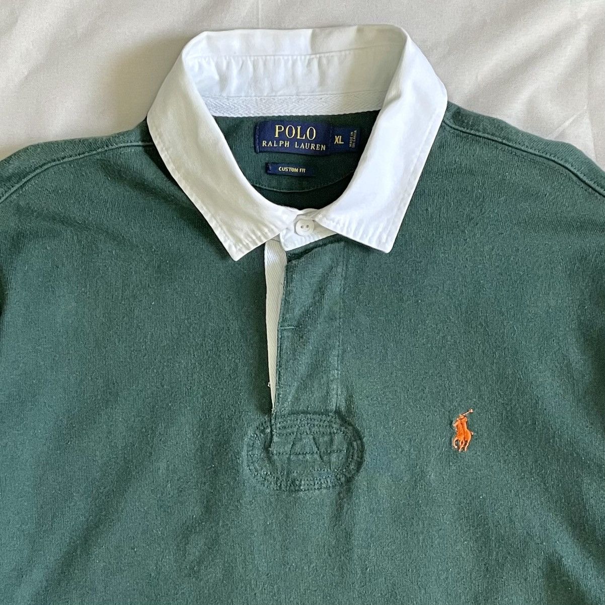 Polo Ralph Lauren Polo Ralph Lauren Rugby Shirt Green SizeXL Size US XL / EU 56 / 4 - 2 Thumbnail