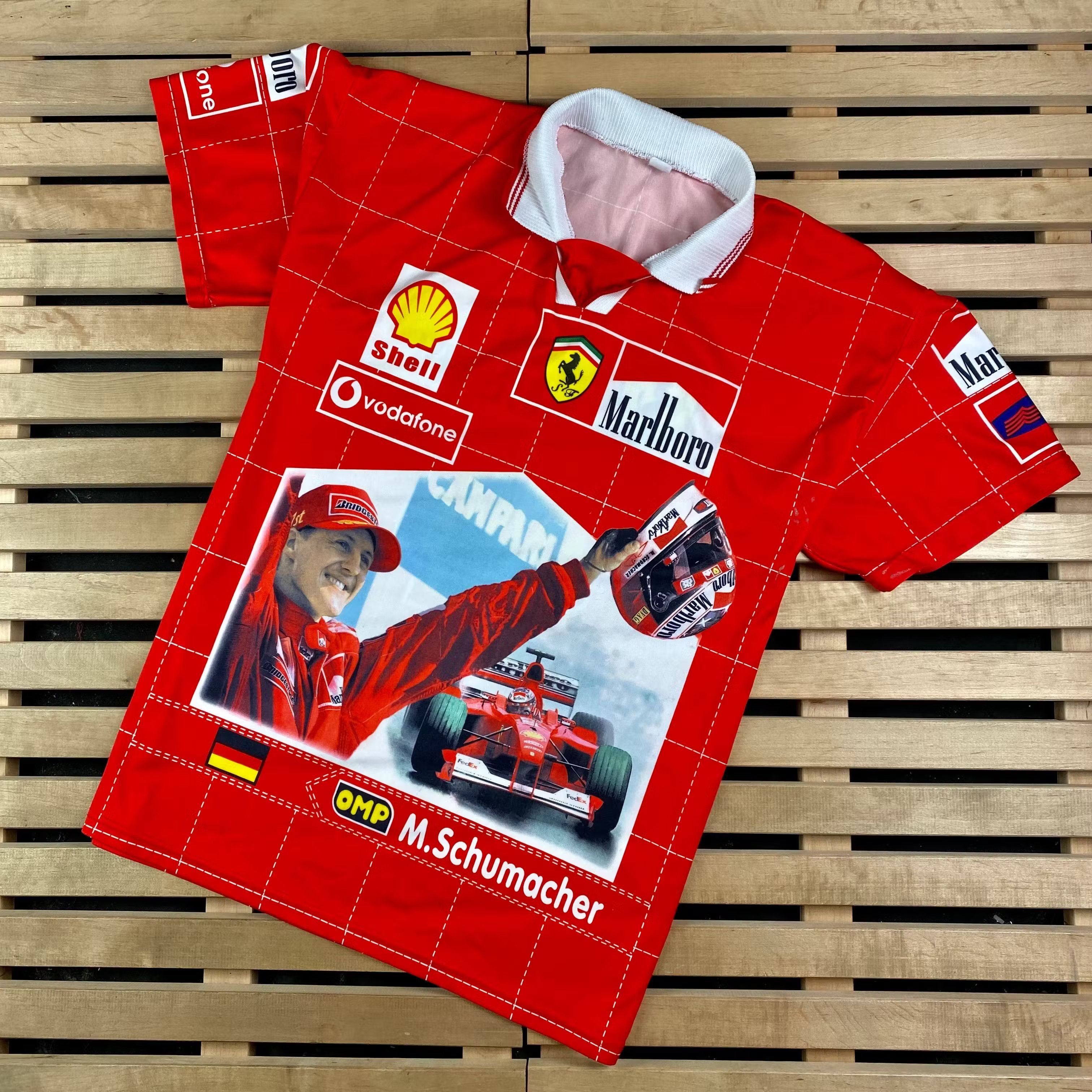 Ferrari × Marlboro × Vintage Mens Vintage T Shirt Marlboro Ferrari Size XXL 2XL Size US XXL / EU 58 / 5 - 1 Thumbnail