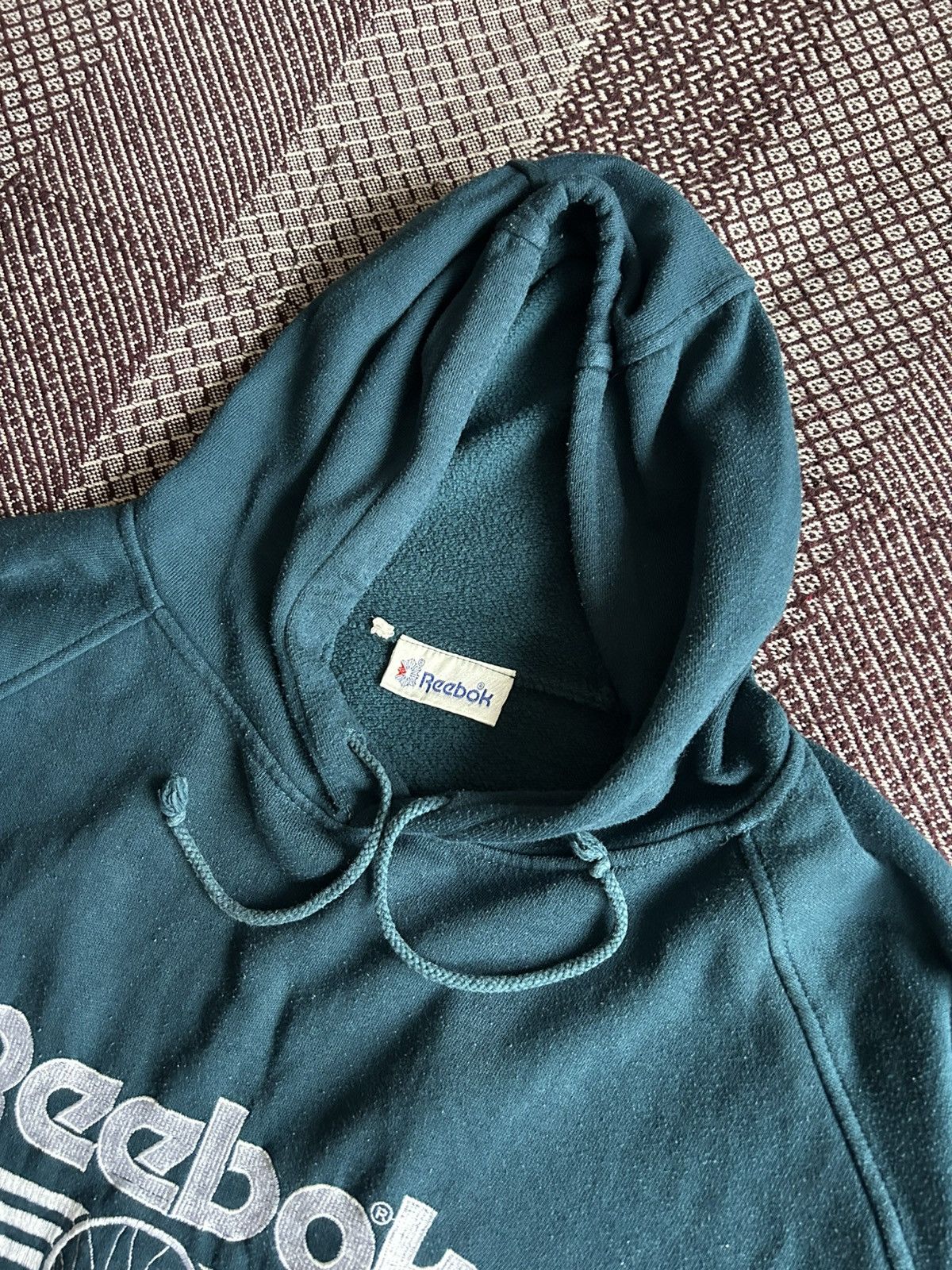 Reebok × Vintage Reebok Baggy Fit Hoodie Streetwear Big Logo Size L / XL Size US L / EU 52-54 / 3 - 4 Thumbnail
