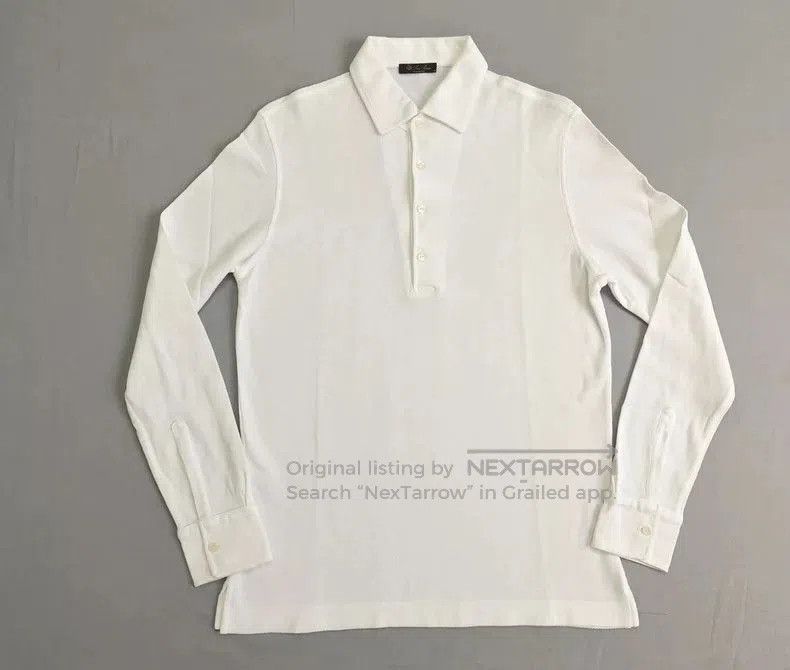 Loro Piana Loro Piana Men's Long Sleeve Polo Shirt. Size US S / EU 44-46 / 1 - 1 Thumbnail