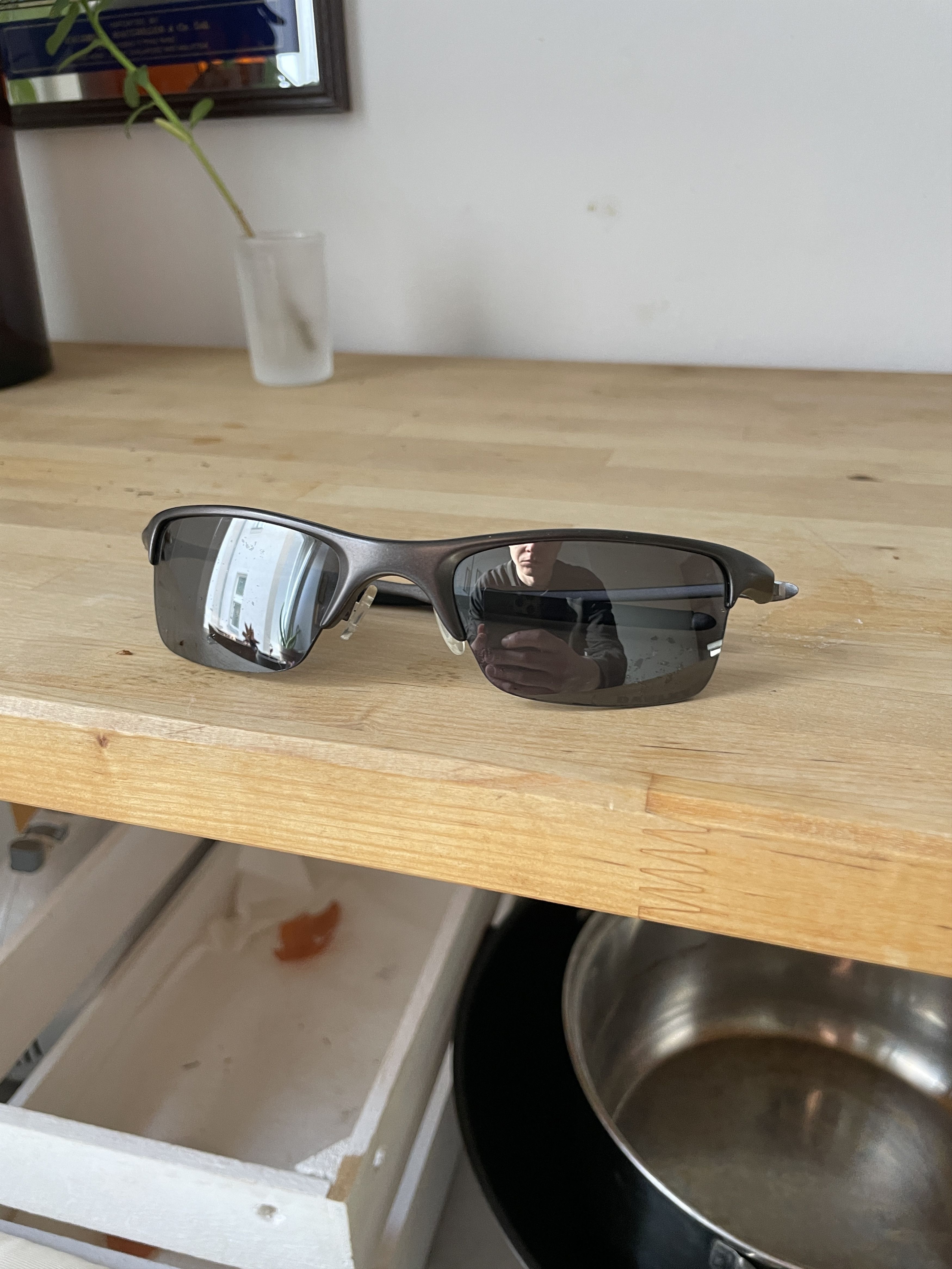 image of Oakley Razrwire Mercury Bluetooth Metal Sunglasses in Silver, Men's