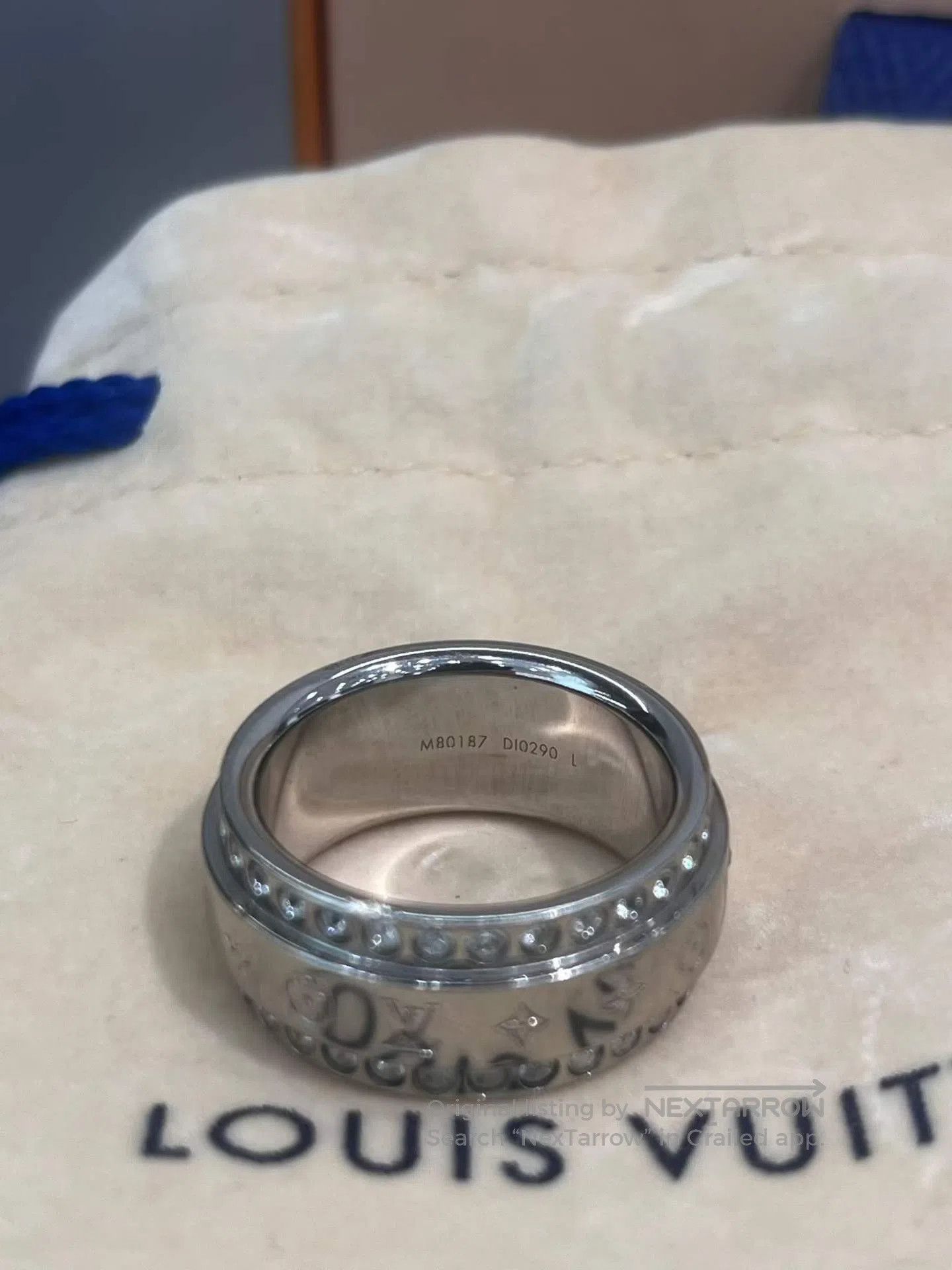 Louis Vuitton Louis Vuitton Silver Monogram Ring| Size ONE SIZE - 4 Thumbnail