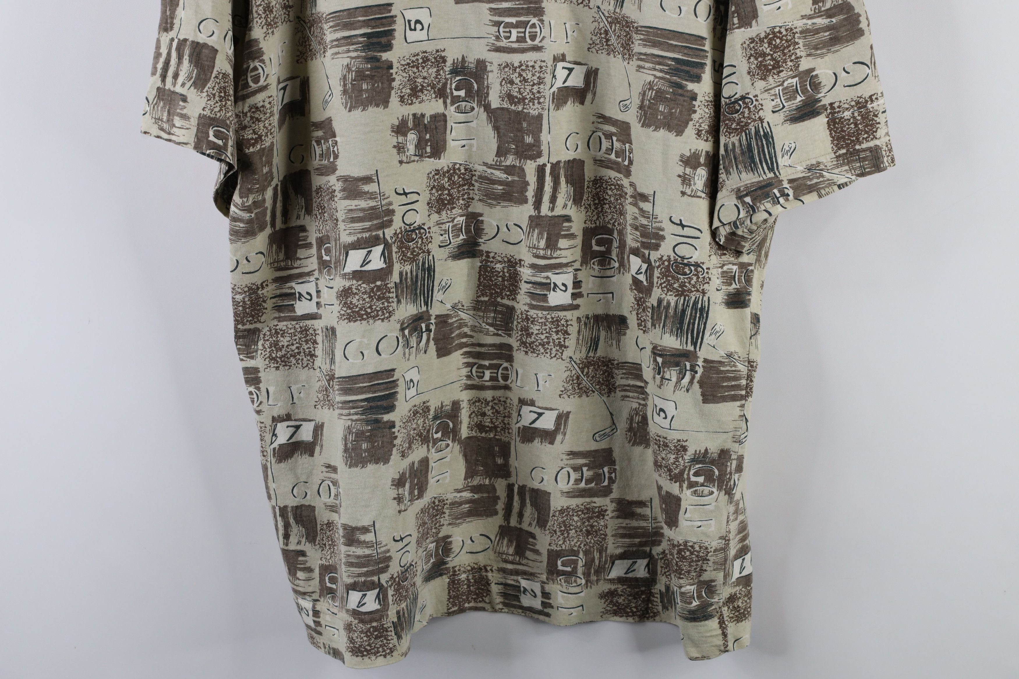 Vintage Vintage 90s Streetwear Over Print Collared Golf Polo Shirt Size US XL / EU 56 / 4 - 3 Thumbnail