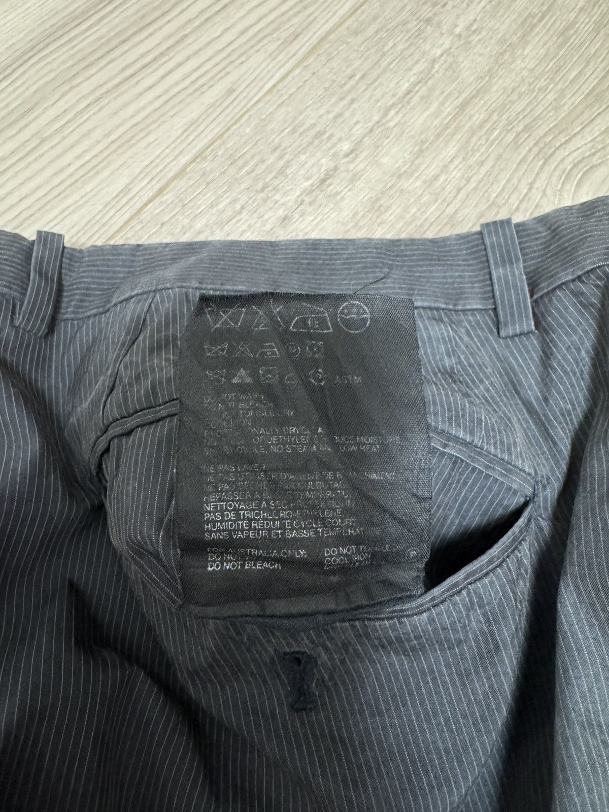Jil Sander Jil Sander Raf Simons Era Pinstripe Straight-Flare Trousers Size US 31 - 14 Thumbnail