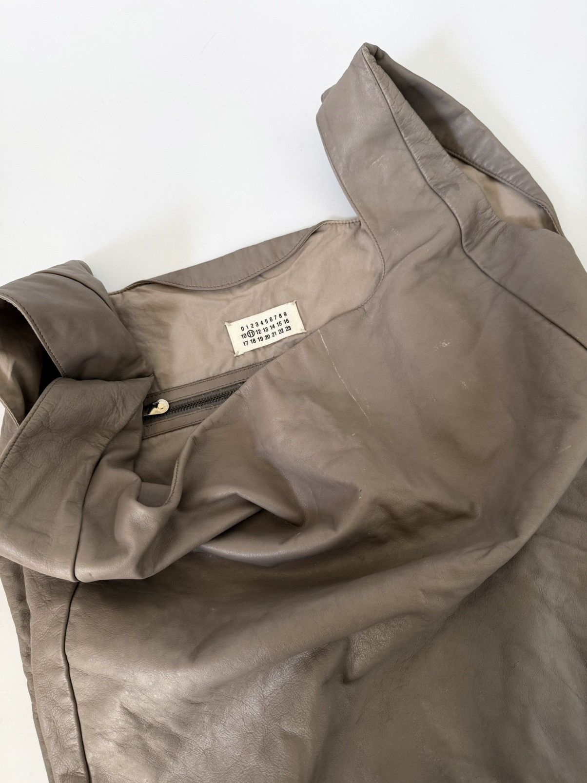 Maison Margiela Martin Margiela SS11 Oversized Shopper Leather Tote Bag Size ONE SIZE - 6 Thumbnail