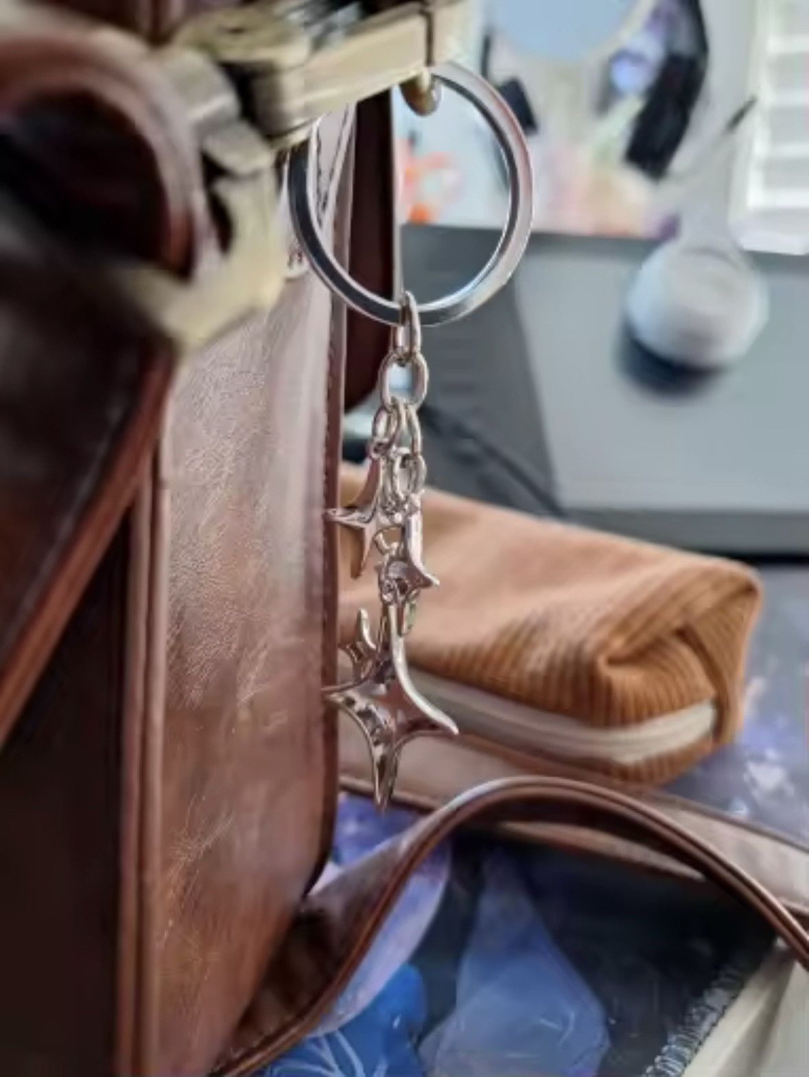 Designer Y2k keychain star moon metal Size ONE SIZE - 6 Thumbnail