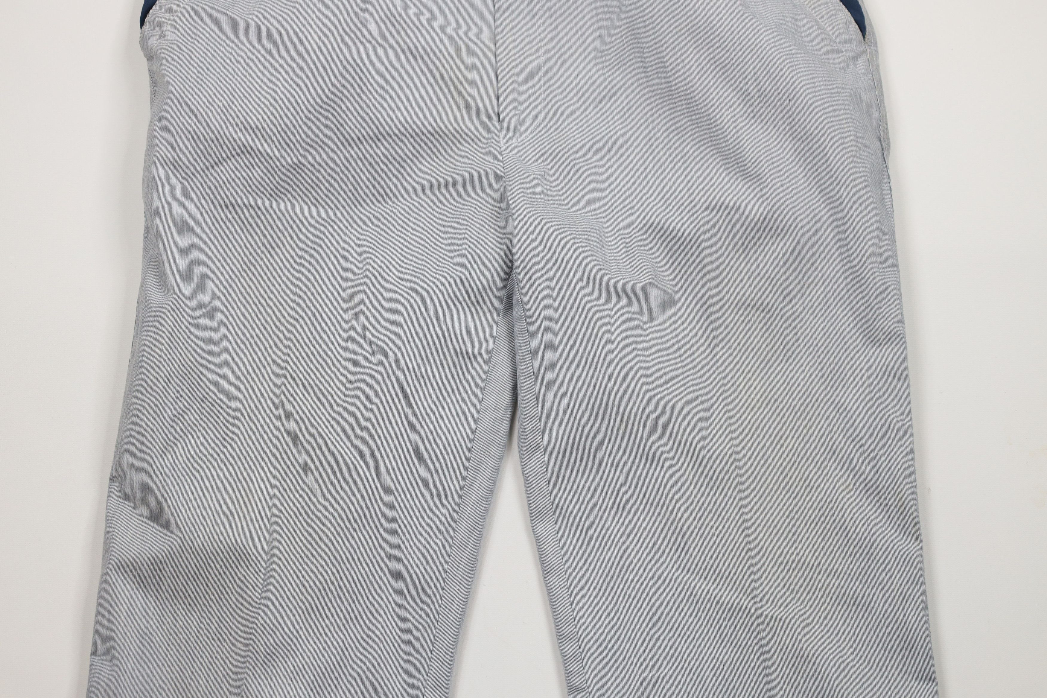 Vintage Vintage 70s Streetwear Trim Striped Wide Leg Pants Blue Size US 38 / EU 54 - 3 Thumbnail