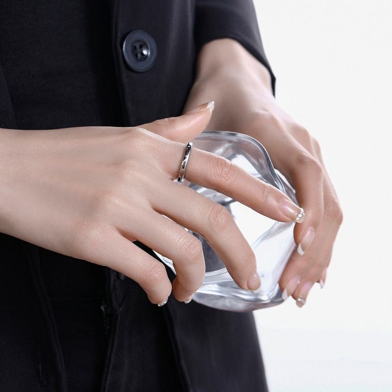 Jewelry Hip-hop Jewelry Rings Open Size Chrome Ring (Size 7-13) Size ONE SIZE - 4 Thumbnail