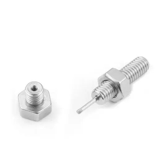 Designer × Jewelry Unisex Punk Rock Nail Screw Stud Earrings Size ONE SIZE - 2 Thumbnail