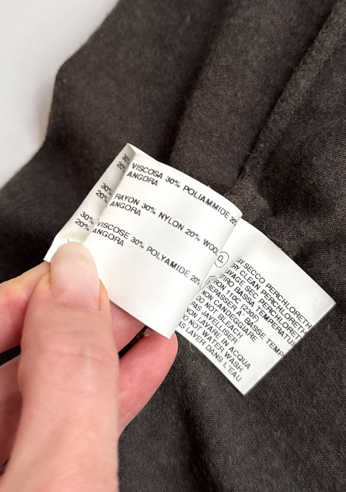 Rick Owens Rick Owens asymmetric column midi dress knitted khaki-gray Size S / US 4 / IT 40 - 6 Thumbnail