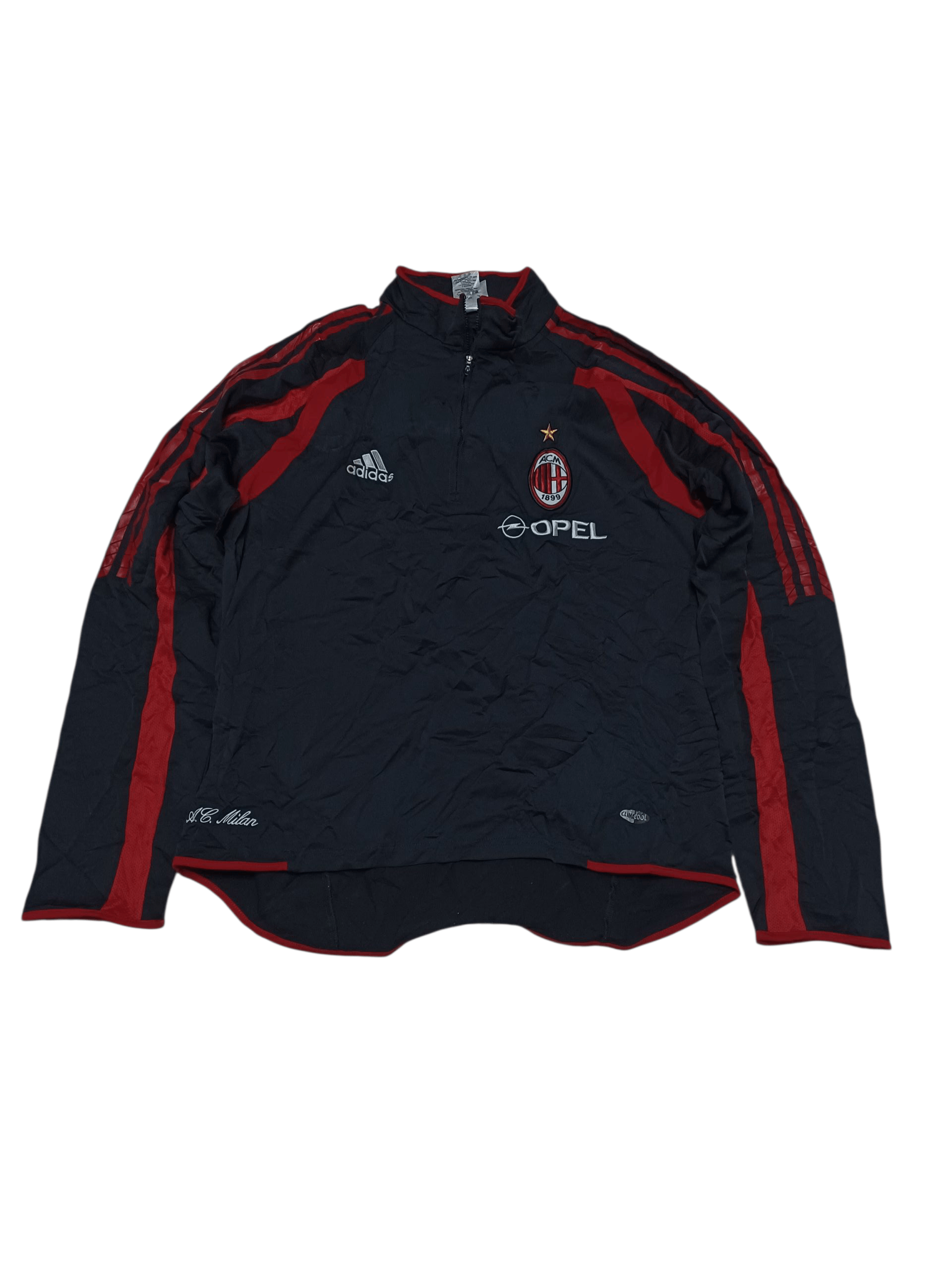 Adidas MILAN ADIDAS VINTAGE 2002 OPEL SOCCER TRAINING SWEATSHIRT Size US M / EU 48-50 / 2 - 1 Thumbnail
