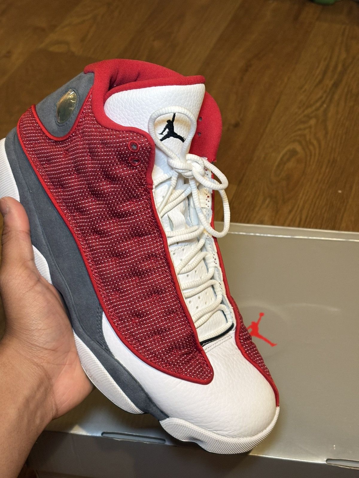 Jordan Brand Air Jordan 13s Red Flint 9.5 Size US 9.5 / EU 42-43 - 5 Thumbnail