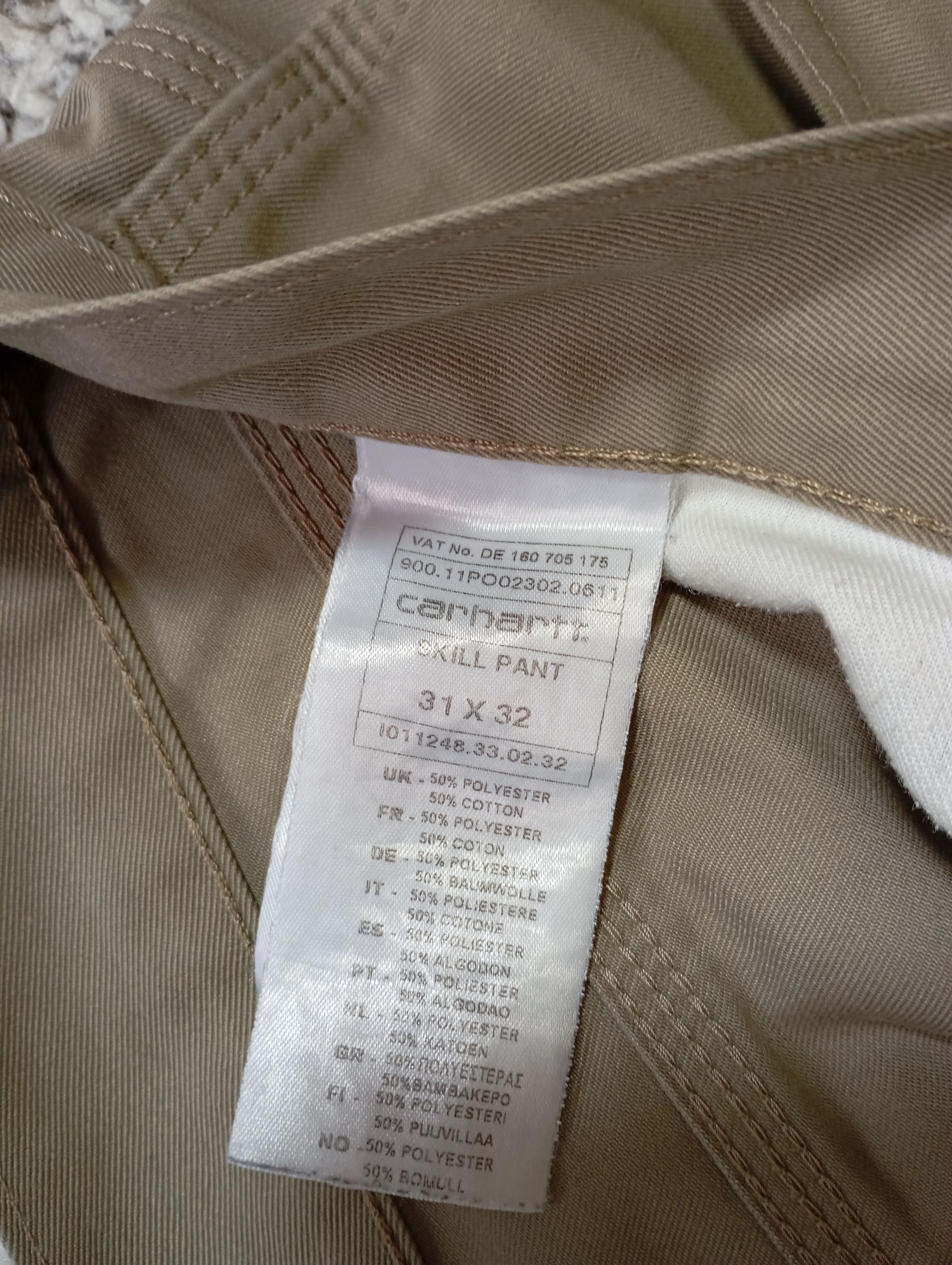 Carhartt × Vintage Carhartt Beige Vintage Single Knee Skill Pants Pocket Logo Size US 31 - 2 Thumbnail