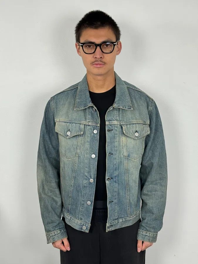 Helmut Lang AW1999 Helmut Lang Blue Faded Denim Jacket Size US L / EU 52-54 / 3 - 2 Thumbnail