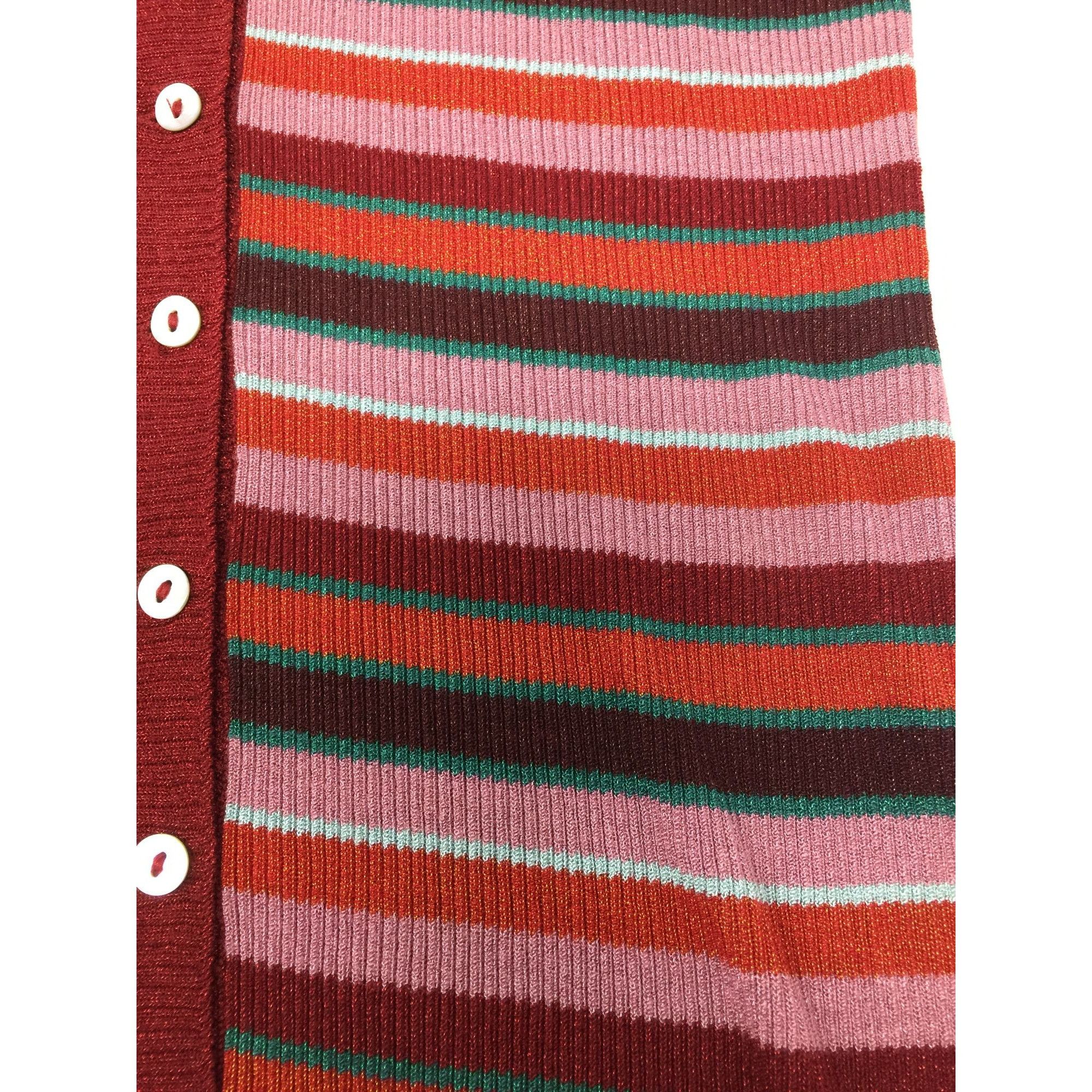 Zara ZARA KNIT SIZE SMALL WOMENS LONG SLEEVE STRIPED SHIRT/CARDIG Size S / US 4 / IT 40 - 5 Thumbnail