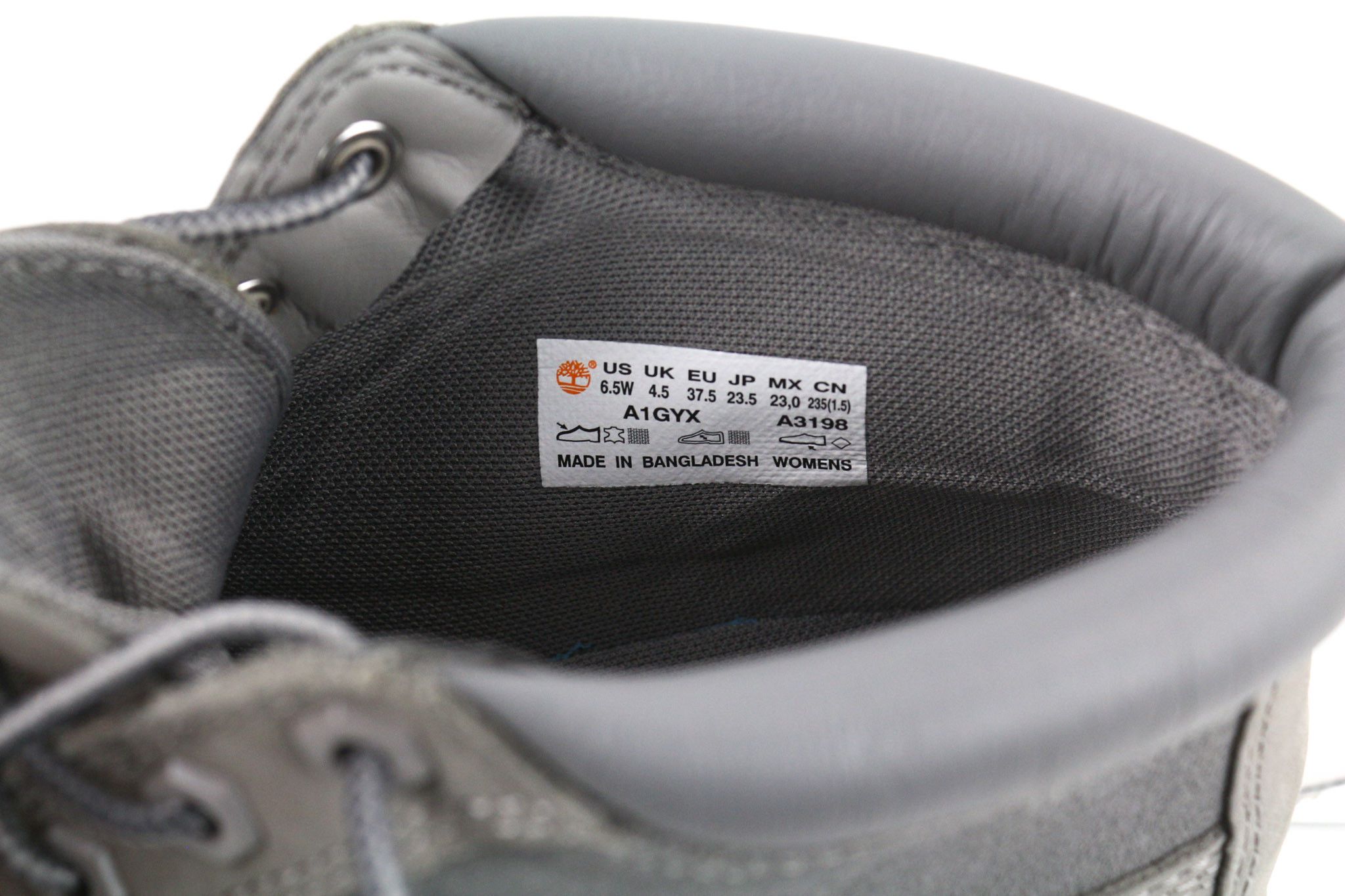 Timberland A1GYX-A3198 EU37.5/38 Grey Leather 80577 Size US 7.5 / IT 37.5 - 12 Thumbnail