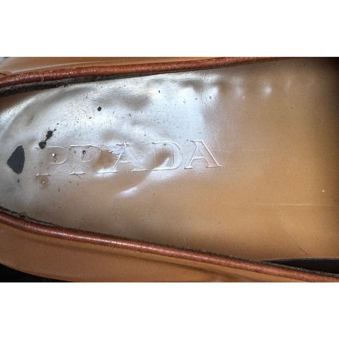 Prada Prada Light Brown Patent Leather Dress Loafers Size US 8.5 / EU 41-42 - 5 Thumbnail