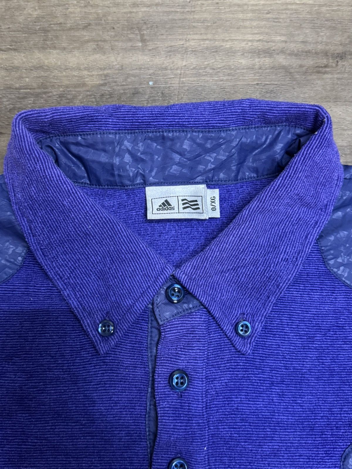 Adidas ADIDAS FLEECE POLO RARE Size US L / EU 52-54 / 3 - 5 Thumbnail
