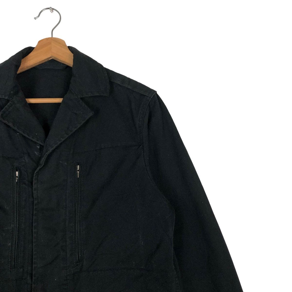 Japanese Brand 🔥Vintage Chore Jacket Rich Black Uniqlo Japan Issey Miyake Size US M / EU 48-50 / 2 - 6 Thumbnail