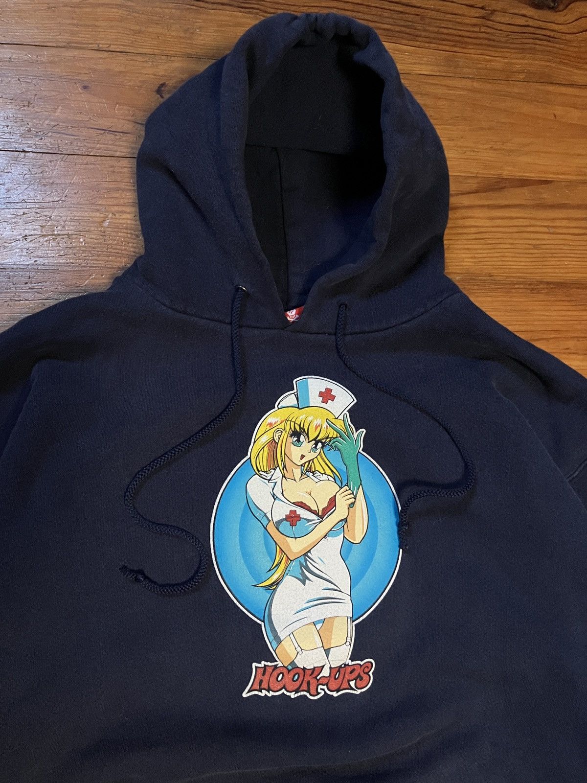Hook-Ups Rare 90s vintage Hook-Ups hoodie Size US L / EU 52-54 / 3 - 2 Thumbnail