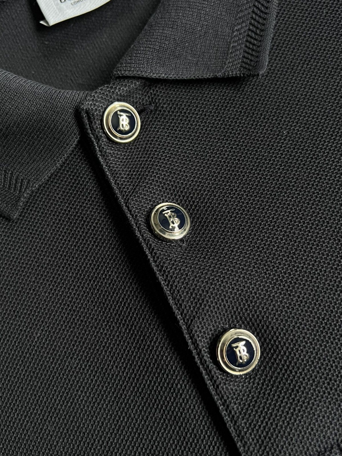 Burberry Burberry Luxury Navy Polo T-shirt Size US L / EU 52-54 / 3 - 9 Thumbnail