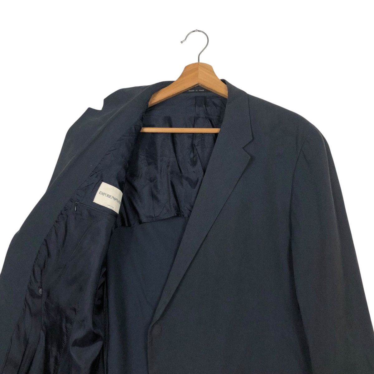 Emporio Armani 📌Rich Black Vintage Emporio Armani Made in Italy Coats Size US M / EU 48-50 / 2 - 13 Thumbnail