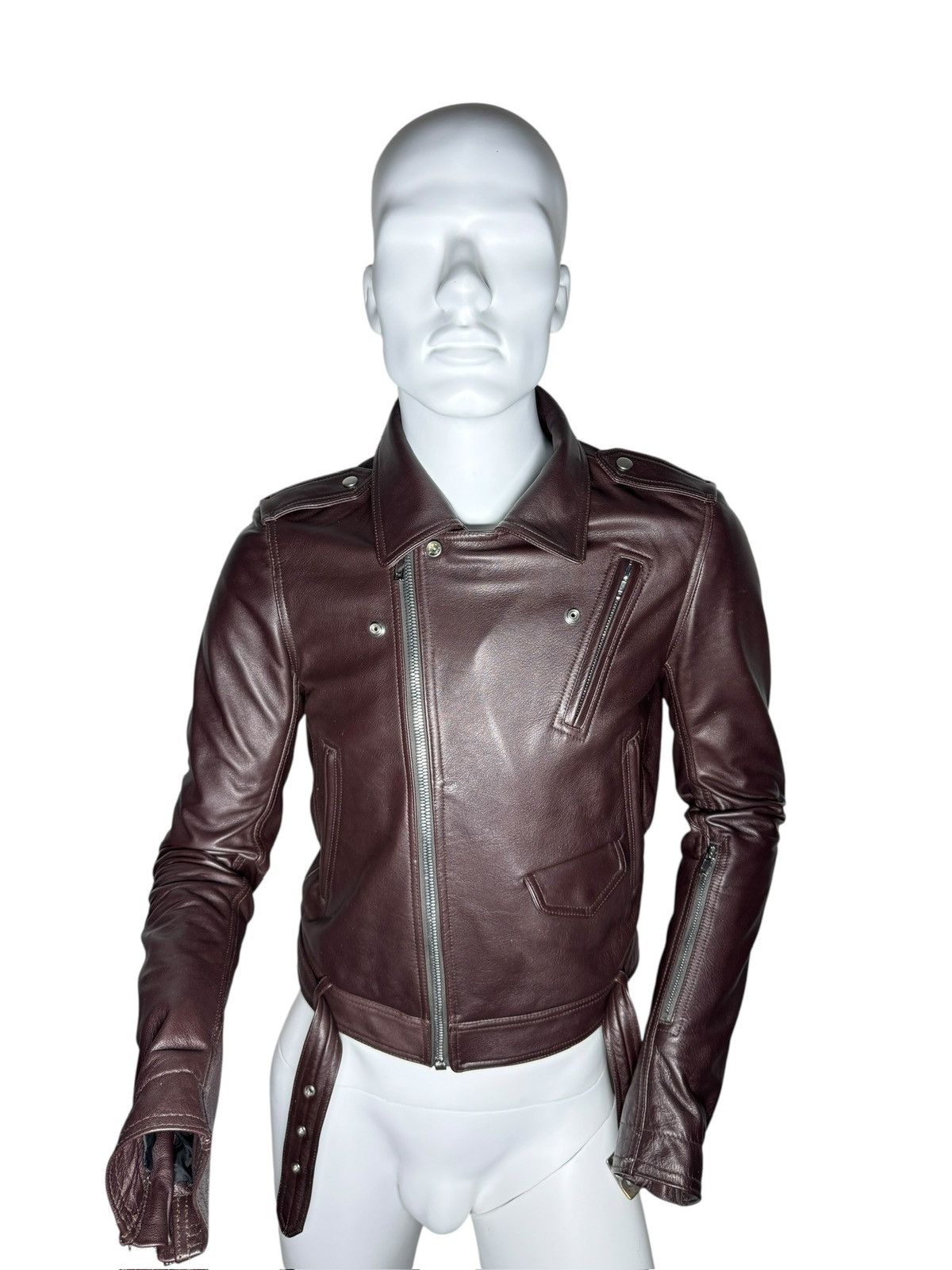 Rick Owens Rick Owens Oxblood Leather Bomber Jacket Size US M / EU 48-50 / 2 - 4 Thumbnail