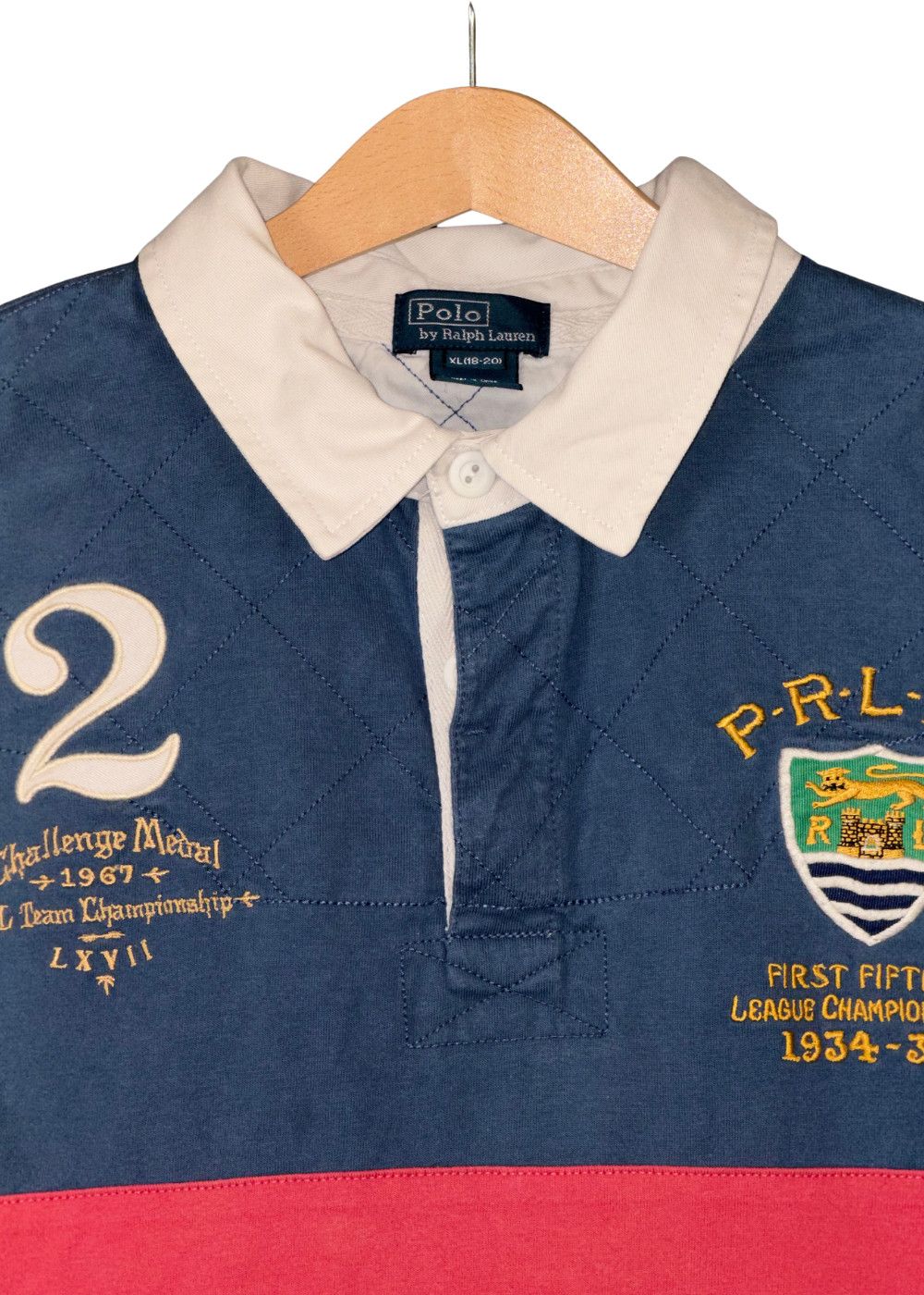 Vtg PRL Heritage Rugby Shirt PRLFC Quilted Crest Jersey image 10