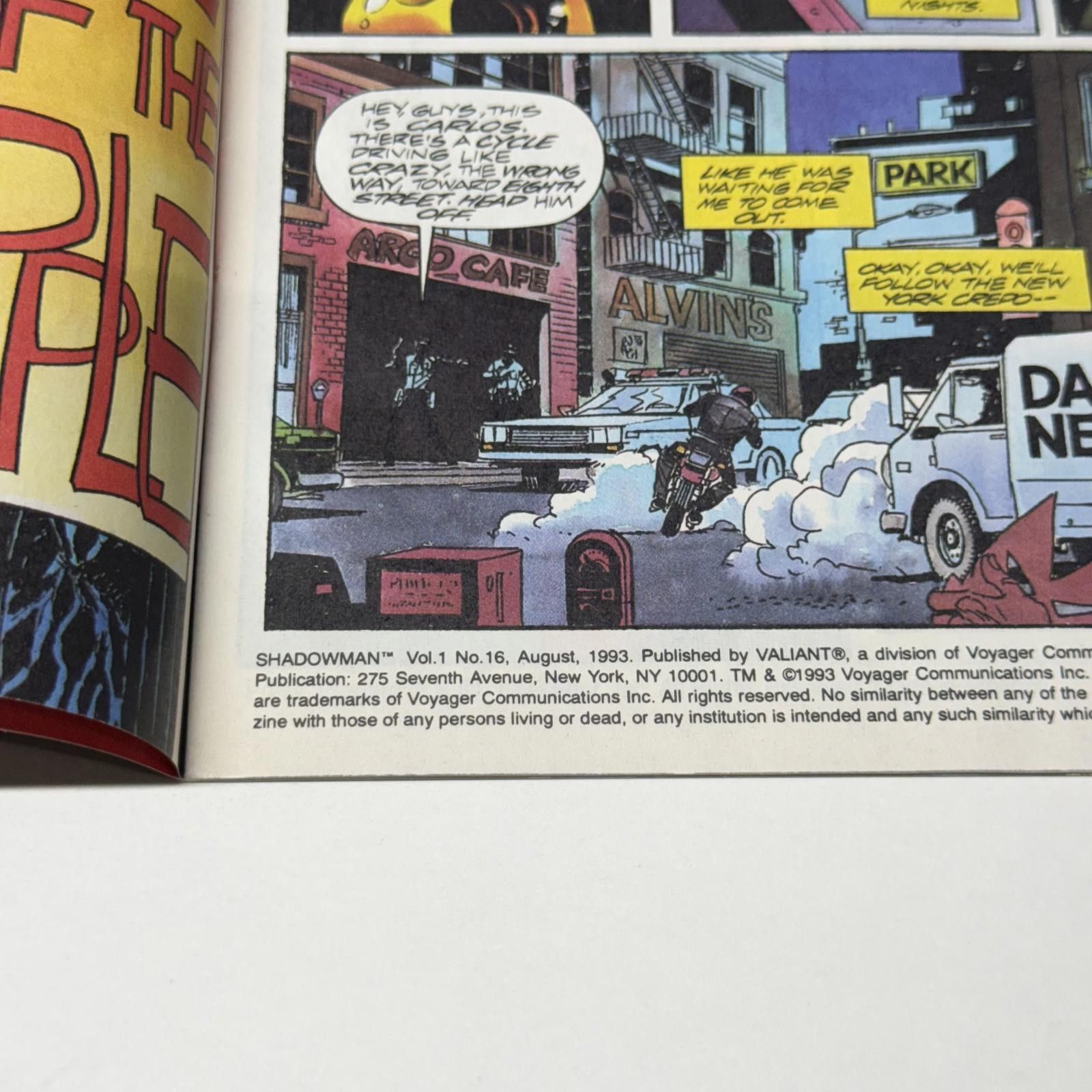 Designer Vtg Valiant SHADOW VOL 1 #16 AUG 1993 Comic Book Size ONE SIZE - 8 Thumbnail