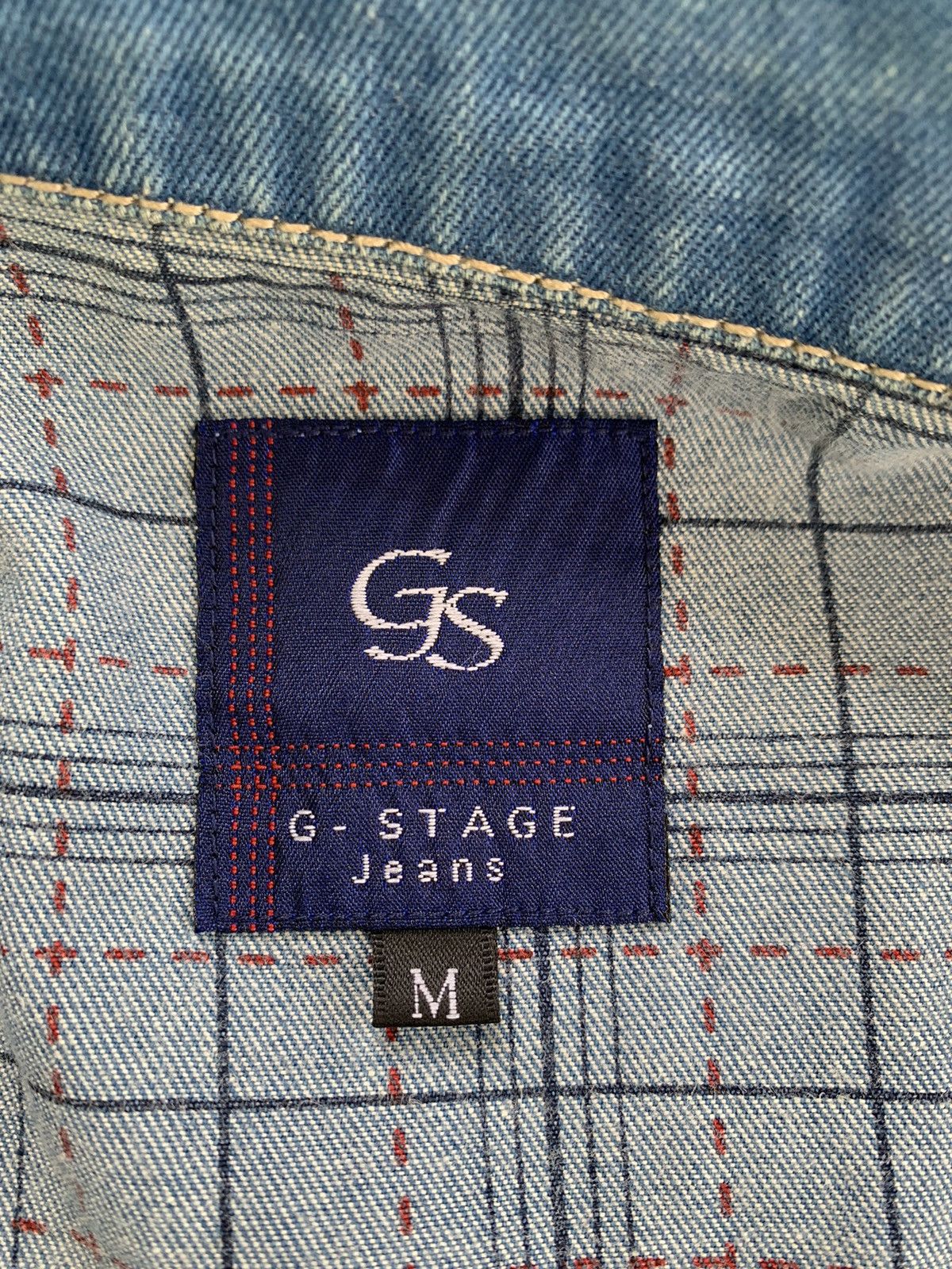 Japanese Brand GS G-Stage Jeans Pleated Centre Style Jacket Size US M / EU 48-50 / 2 - 14 Thumbnail