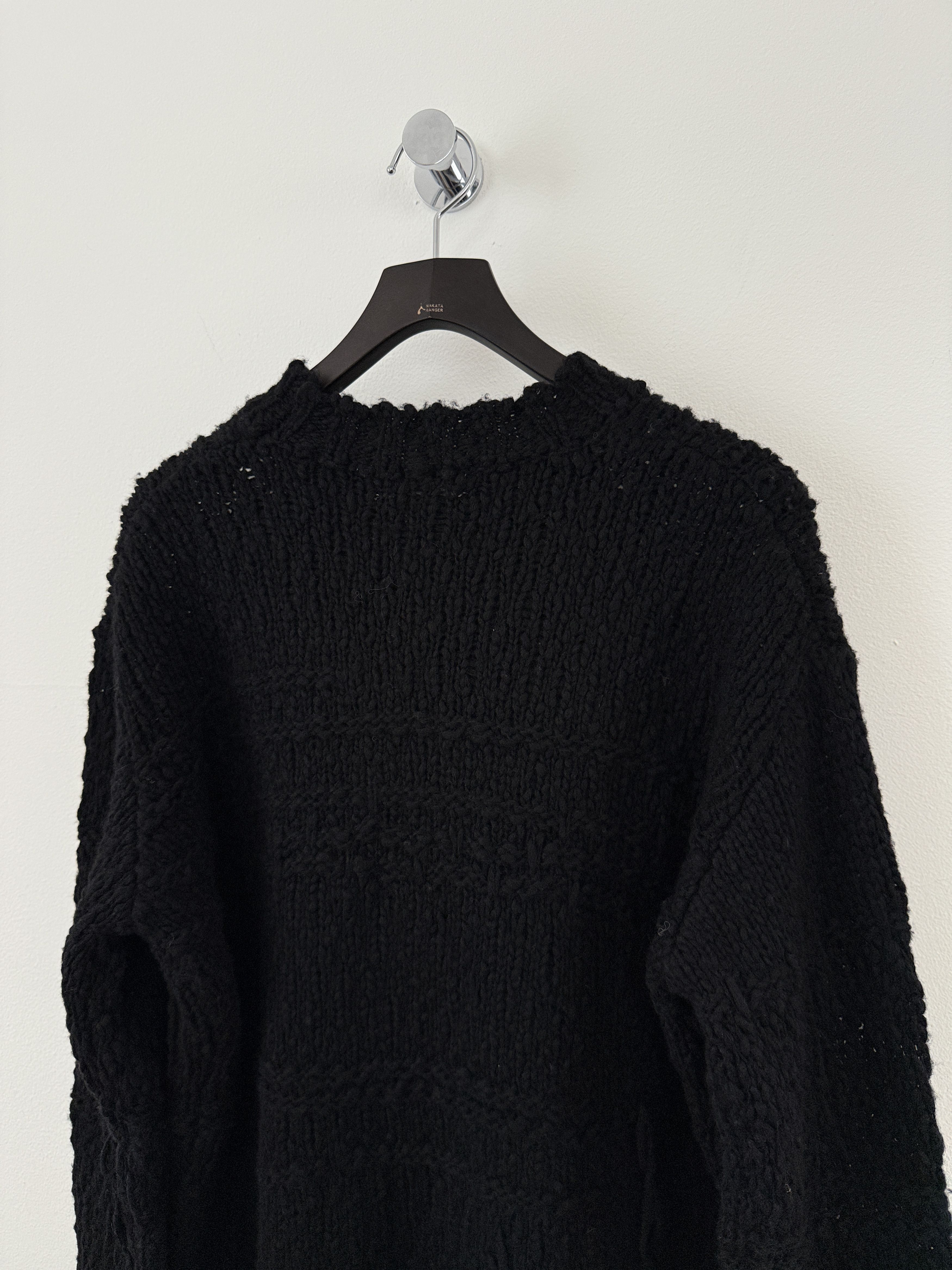 Other Atomofactory Black Distressed Sweater Size US XL / EU 56 / 4 - 11 Thumbnail