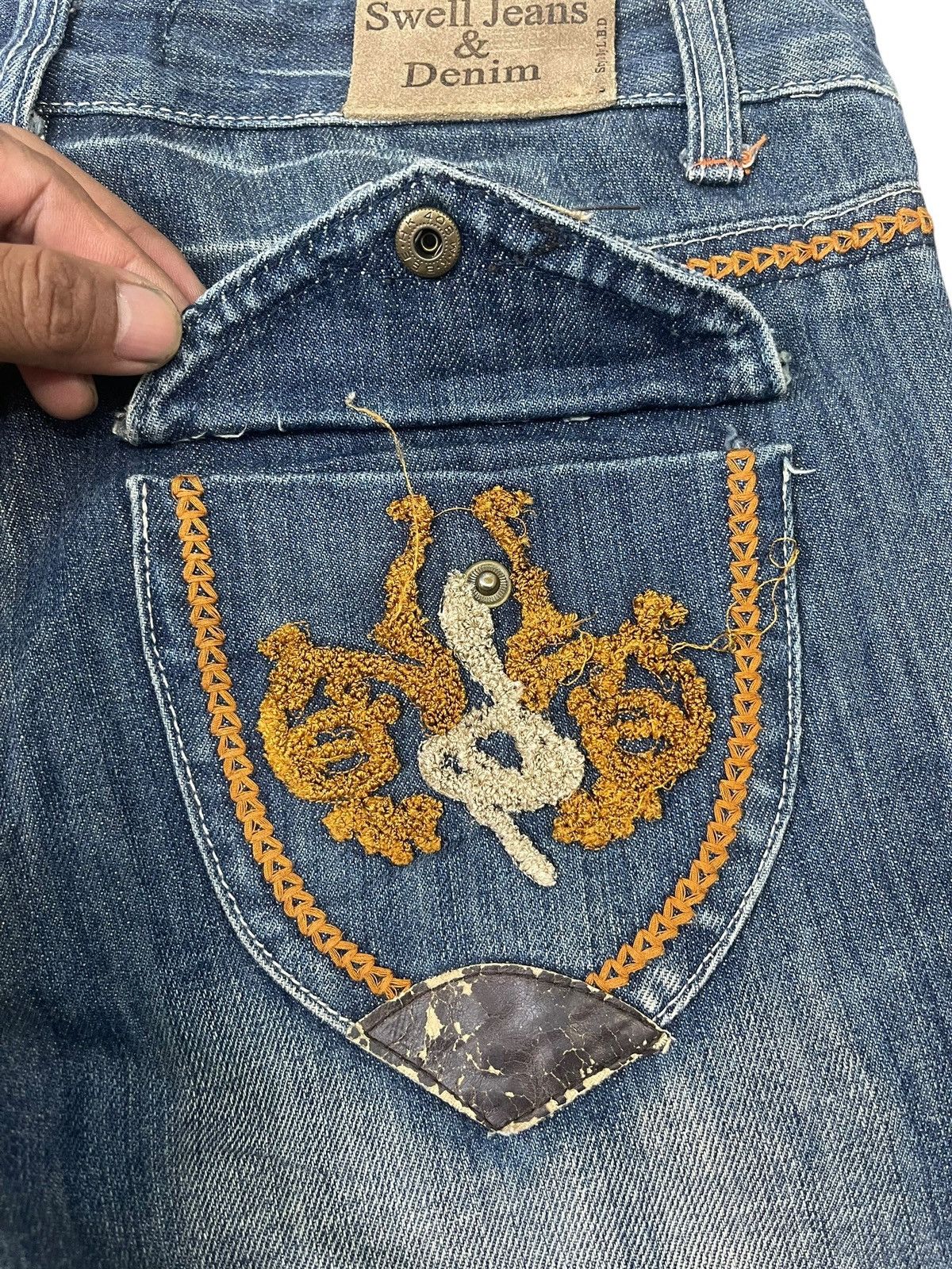 Japanese Brand Vintage Swell Jeans Style By L.B.D Flare Jeans Size 28" / US 6 / IT 42 - 4 Thumbnail