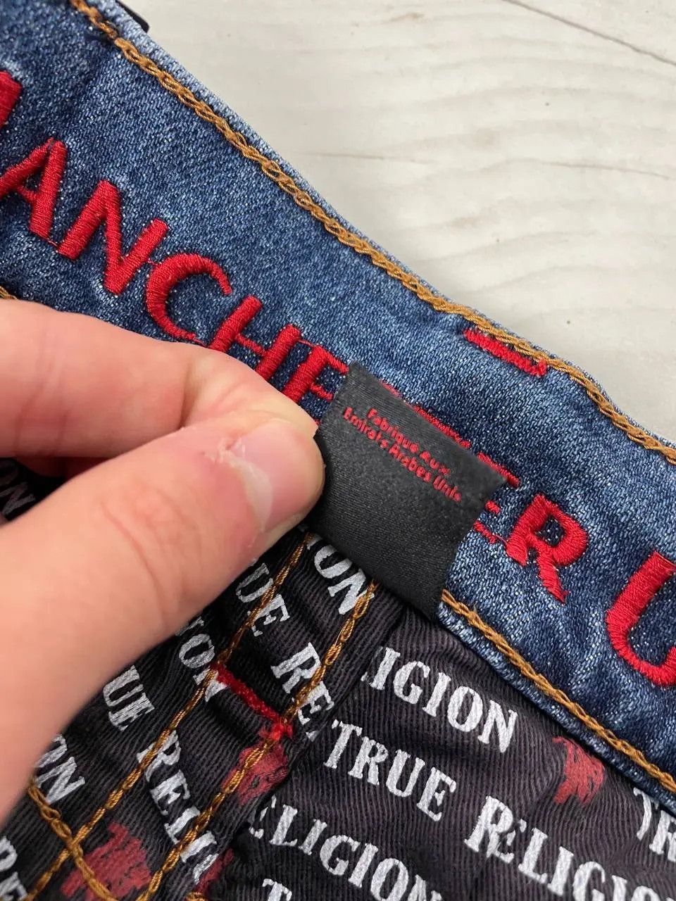 True Religion Vintage True Religion Manchester United Denim Jeans Japan Size US 30 / EU 46 - 11 Thumbnail