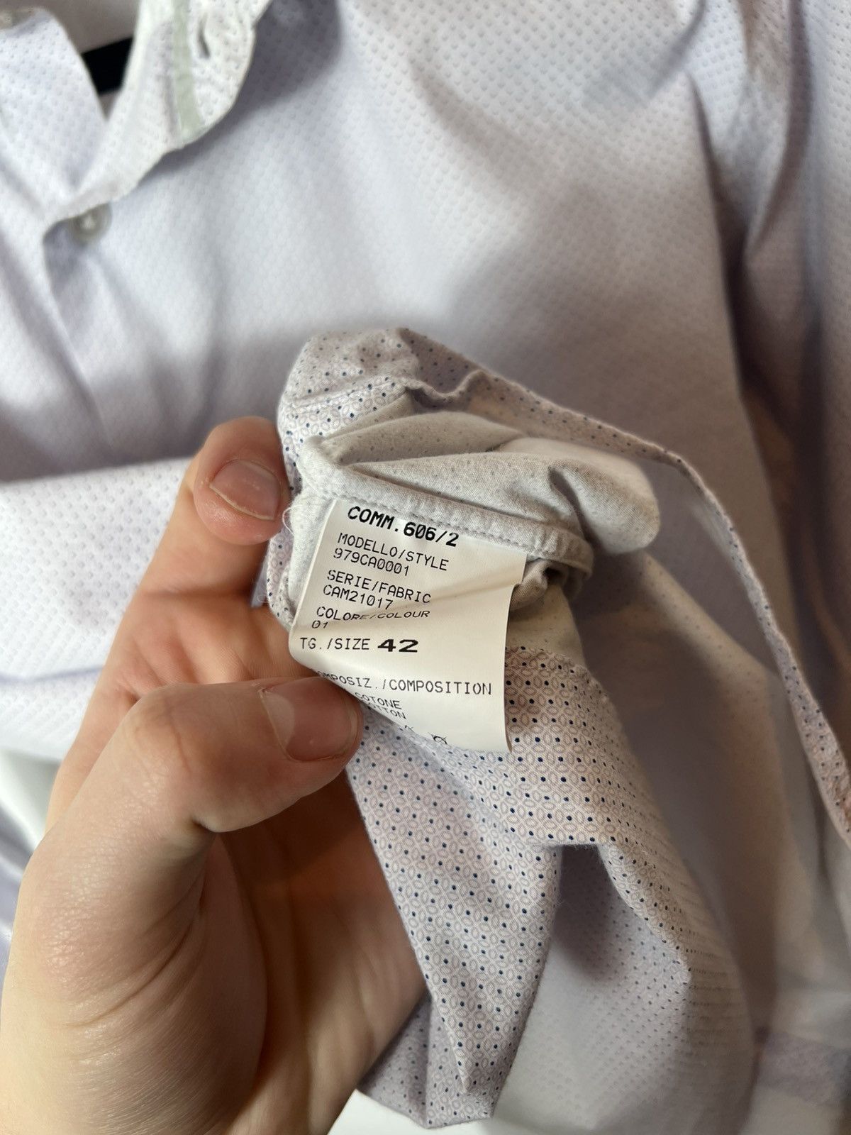 Eleventy Vintage luxury designer Eleventy Button Up Shirt Sz 42/16.5 Size US L / EU 52-54 / 3 - 8 Thumbnail