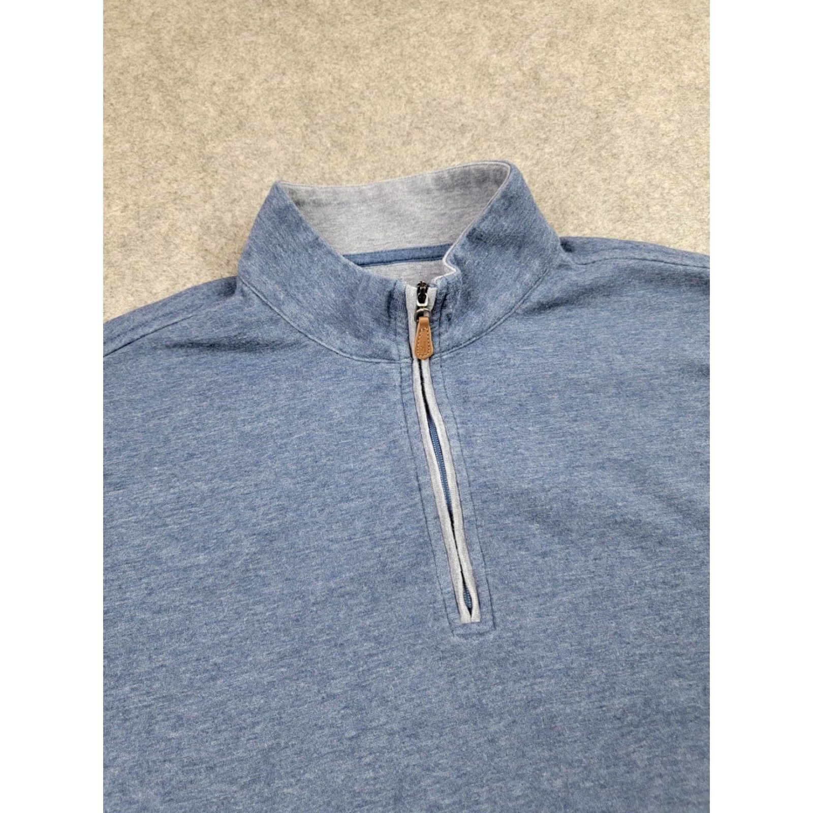 johnnie-O Johnnie O Sweatshirt Mens Large Blue 1/4 Zip Pullover Classic Casual Pullover Size US L / EU 52-54 / 3 - 5 Thumbnail