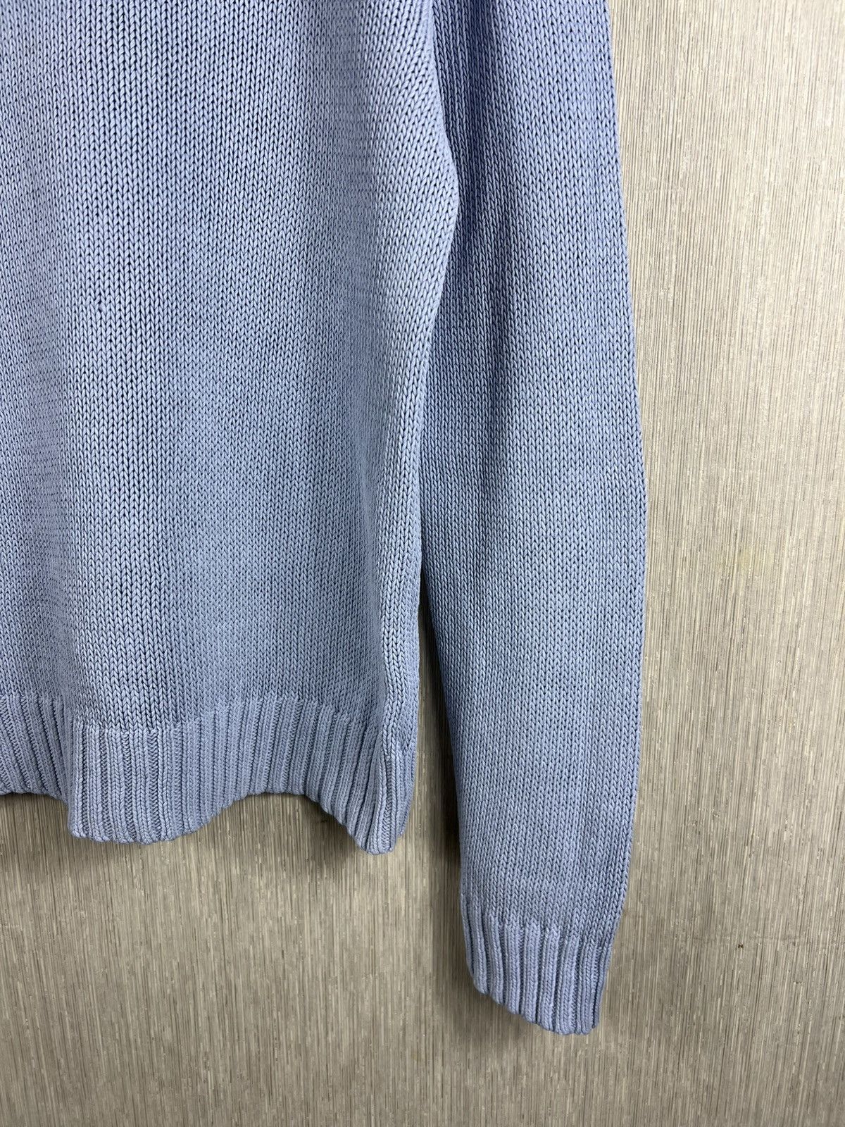 Polo Ralph Lauren Vintage Polo by Ralph Lauren baby blue linen knitted sweater Size US L / EU 52-54 / 3 - 5 Thumbnail